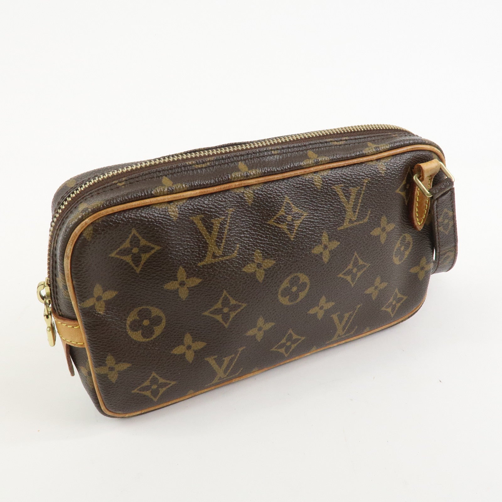 Louis Vuitton Monogram Pochette Marly Bandouliere Bag Brown M51828