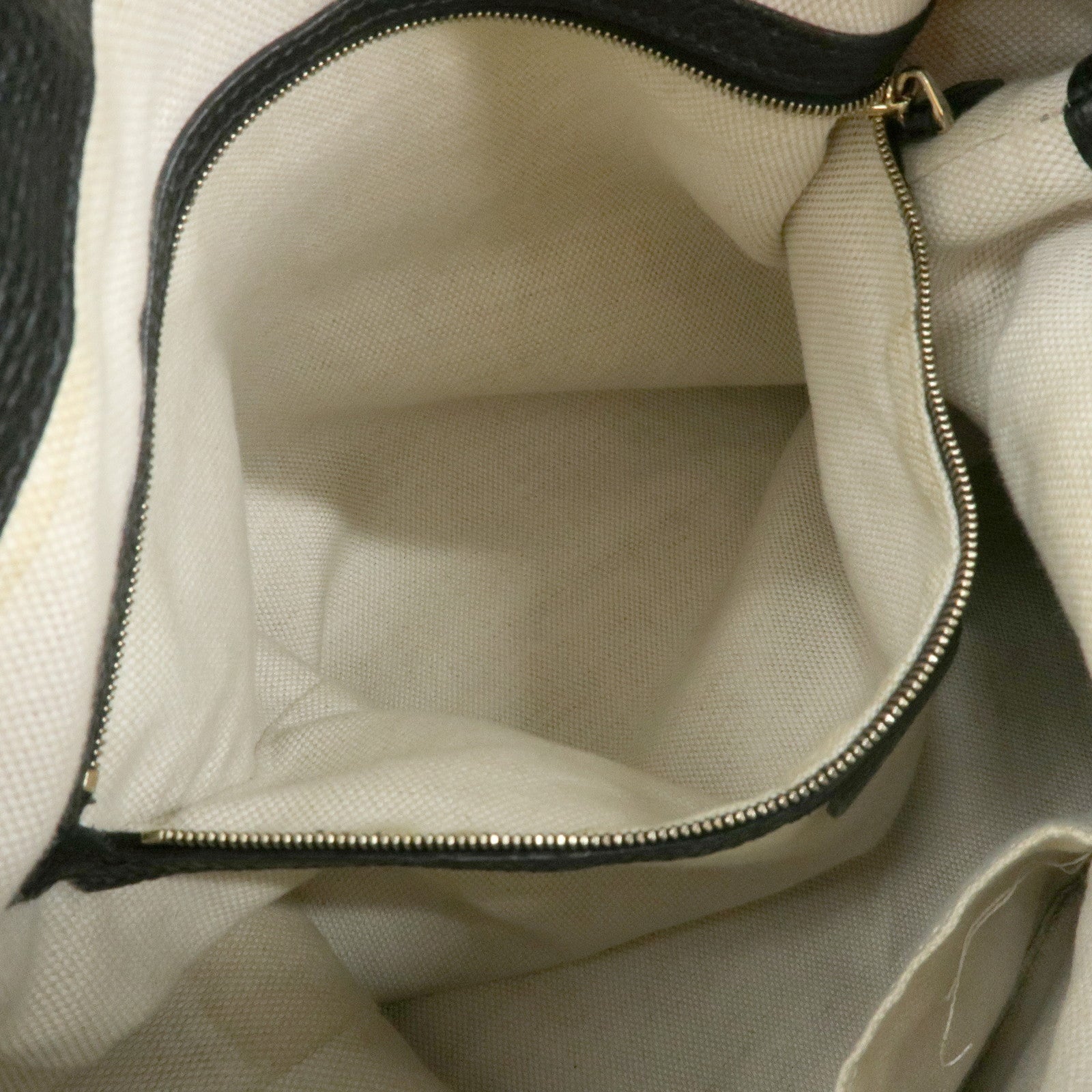 GUCCI Interlocking G Soho Leather 2Way Bag Hand Bag Black 536194