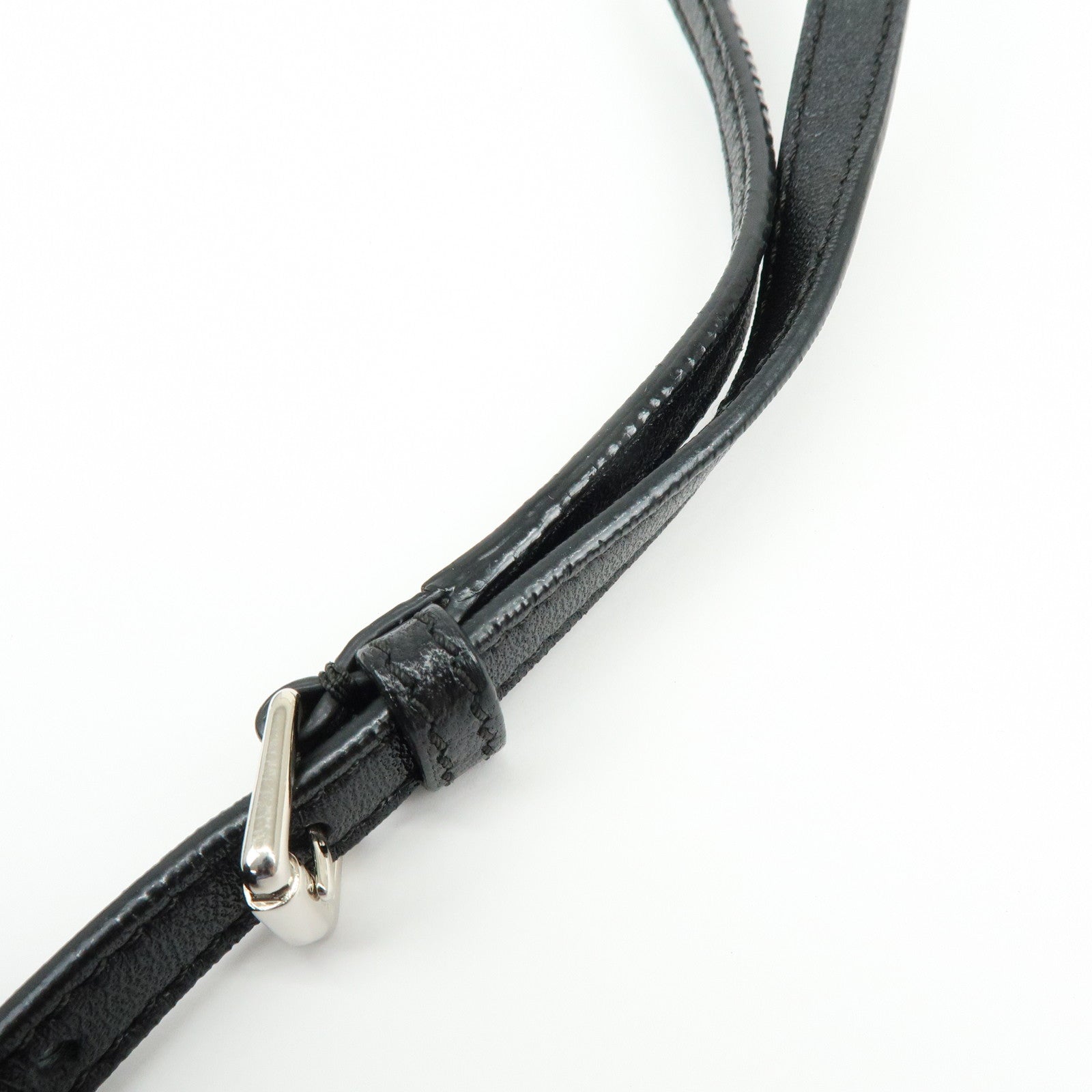 JIMMY CHOO REBEL BAG Leather Chain Shoulder Bag Crossbody Bag Black