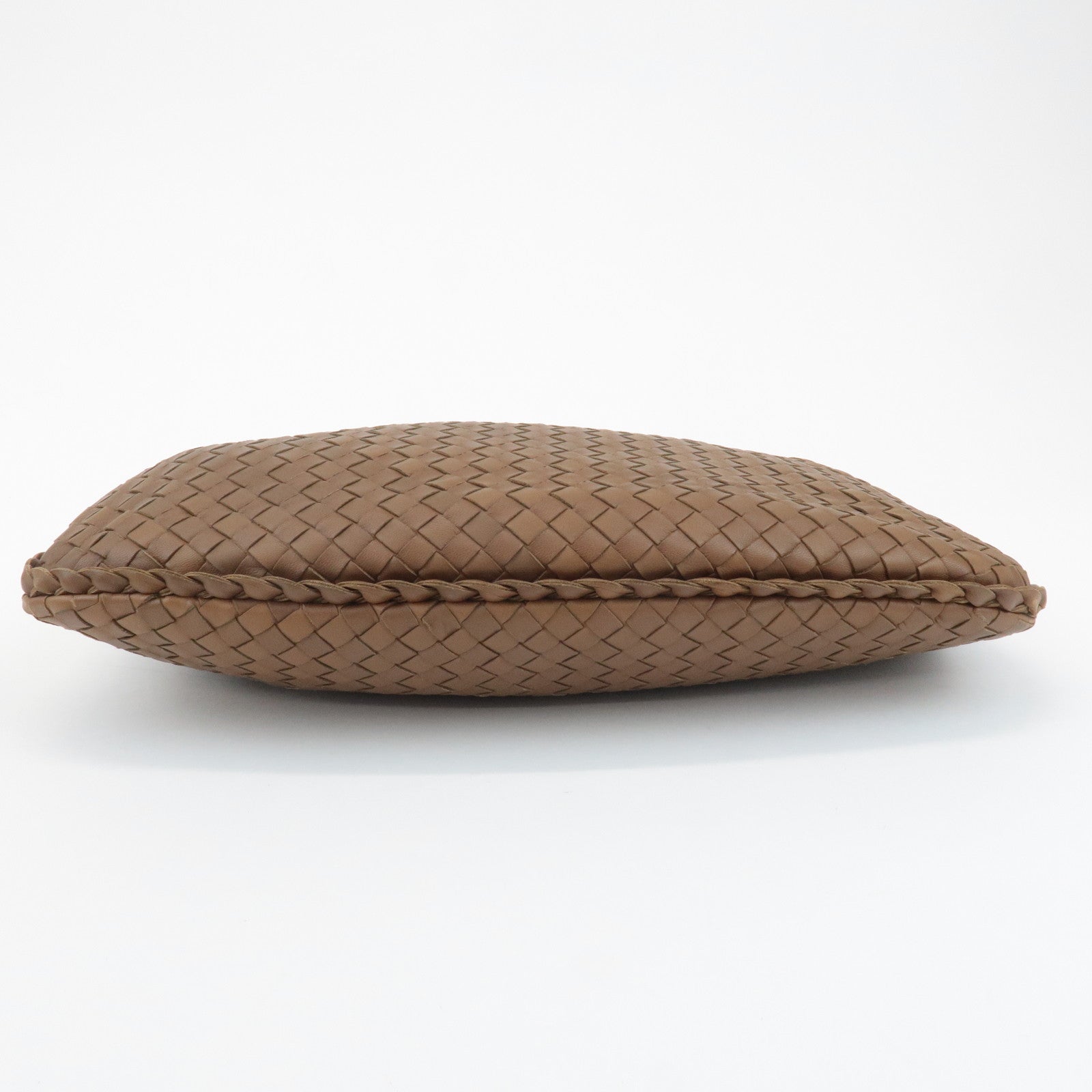 BOTTEGA VENETA Hobo Intrecciato Leather Shoulder Bag Brown 115653 Used