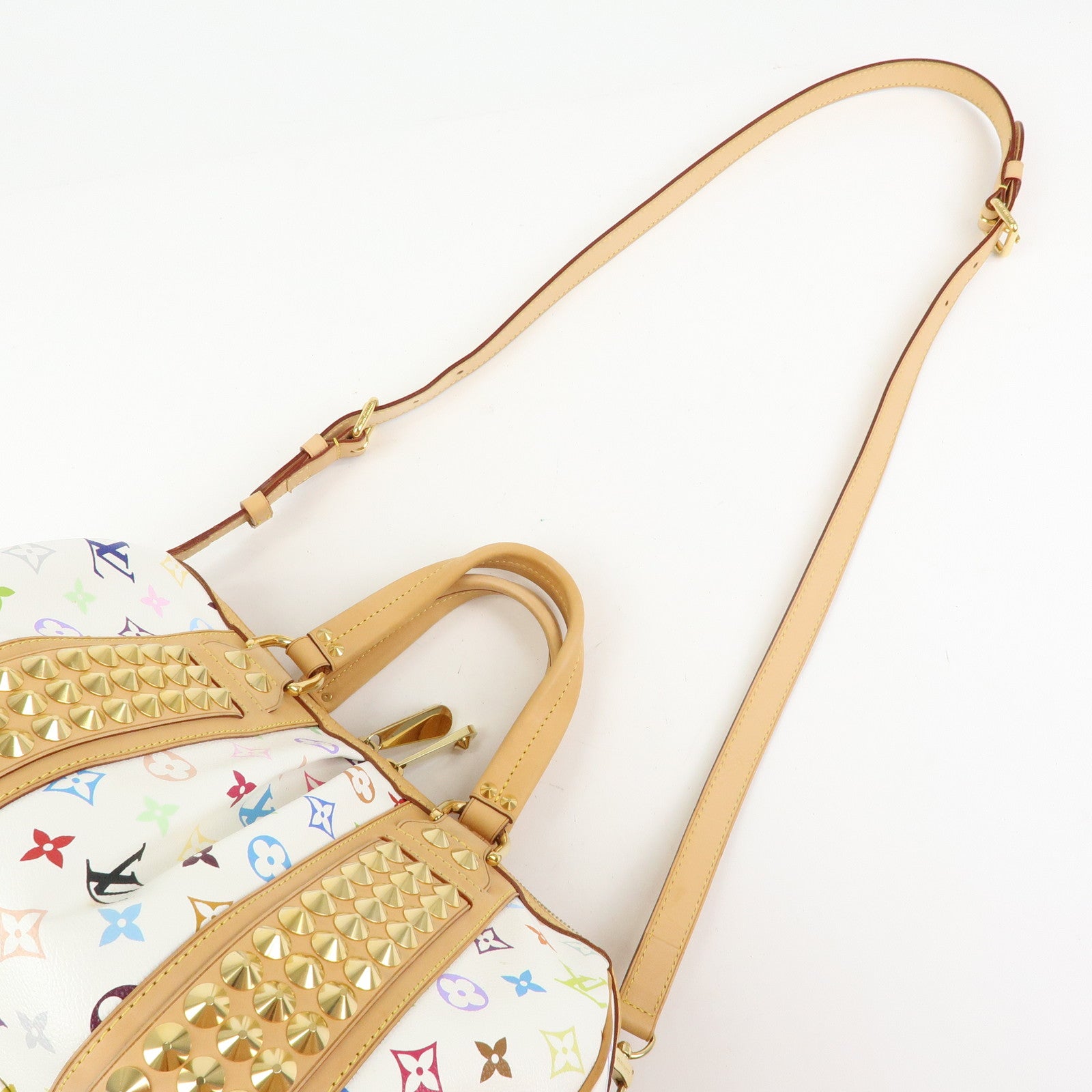 Louis Vuitton Monogram Multicolor Courtney MM 2Way Bag Blanc M45641