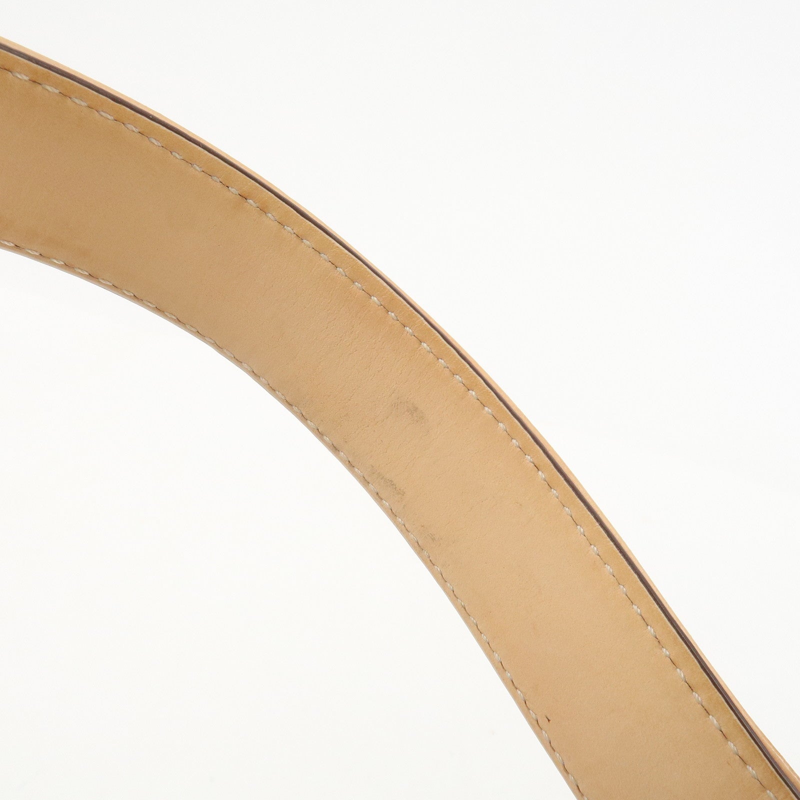 COACH Signature Canvas Leather Shoulder Bag Hand Bag Beige