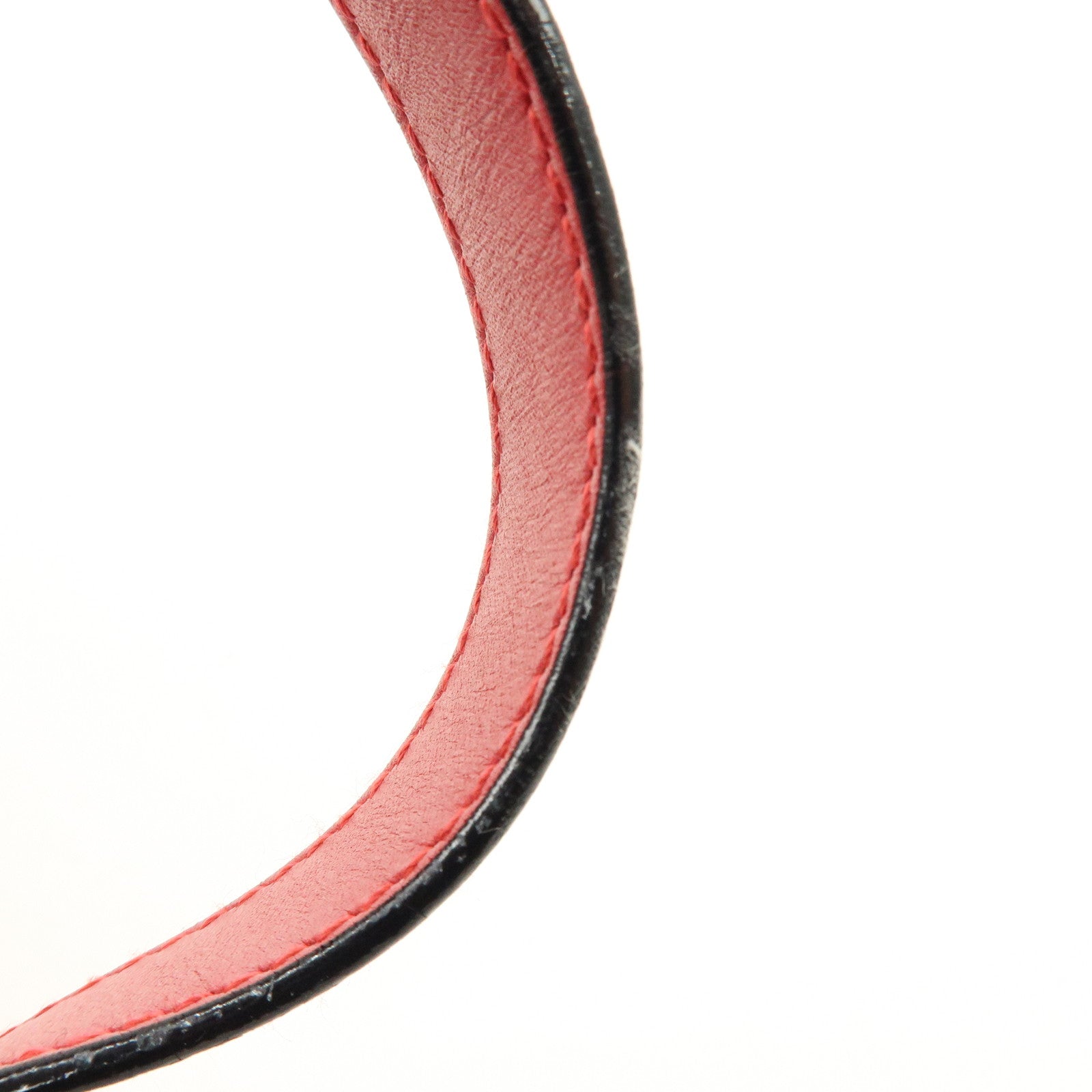 Ferragamo Leather Studs Shoulder Bag Red