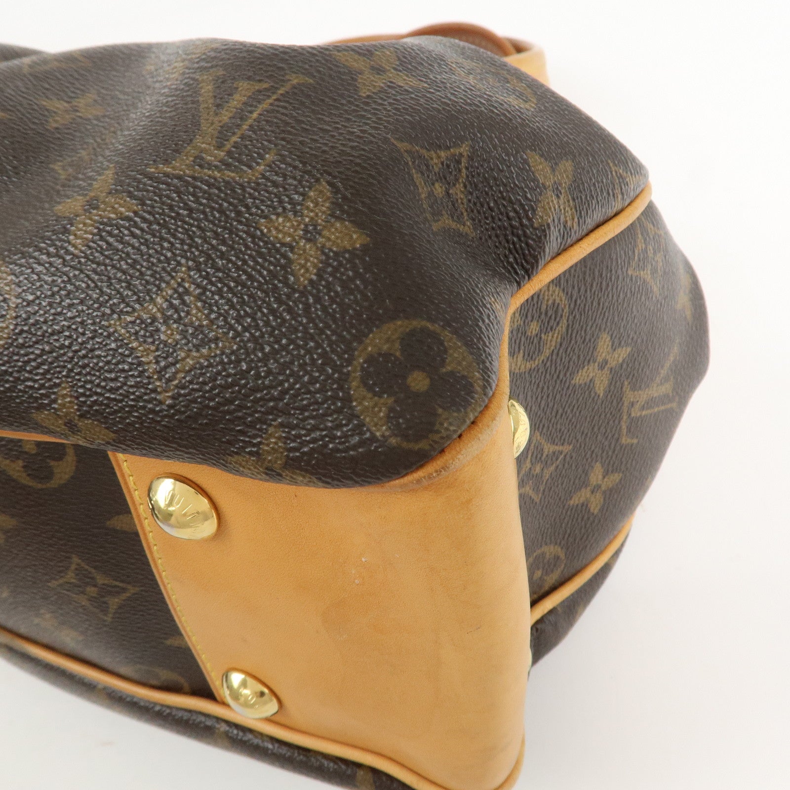 Louis Vuitton Monogram Poesie PM Hand Bag Brown M45715
