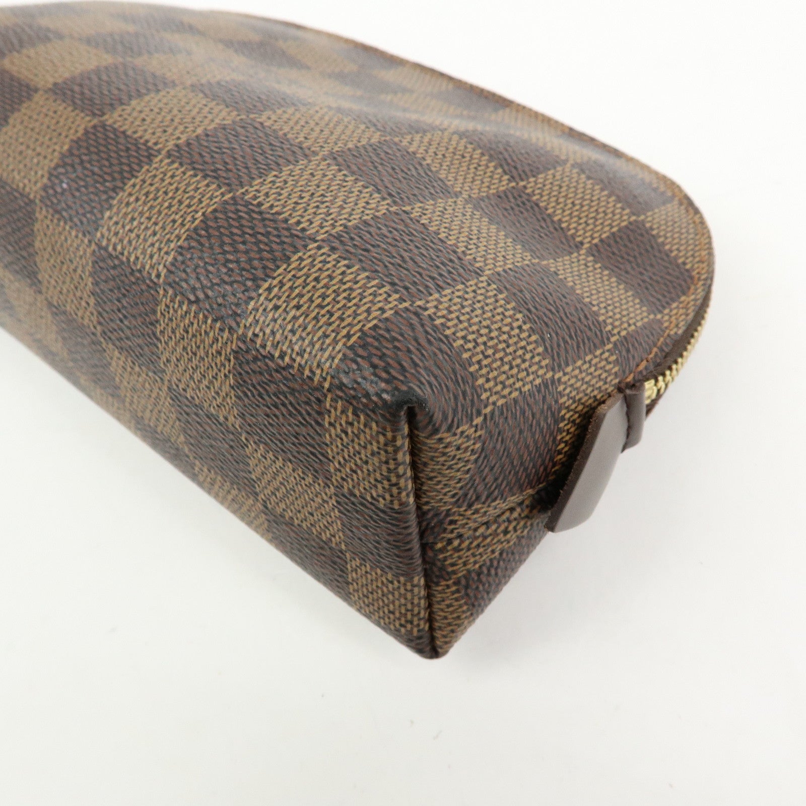 Louis Vuitton Damier Pochette Cosmetic PM Pouch Brown N47516