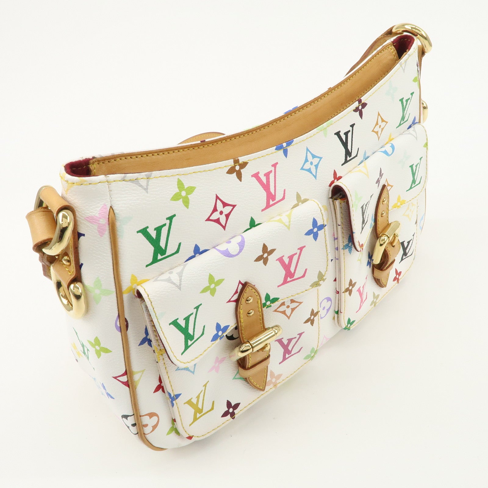 Louis Vuitton Monogram Multicolor Lodge GM Shoulder Bag Branc M40051