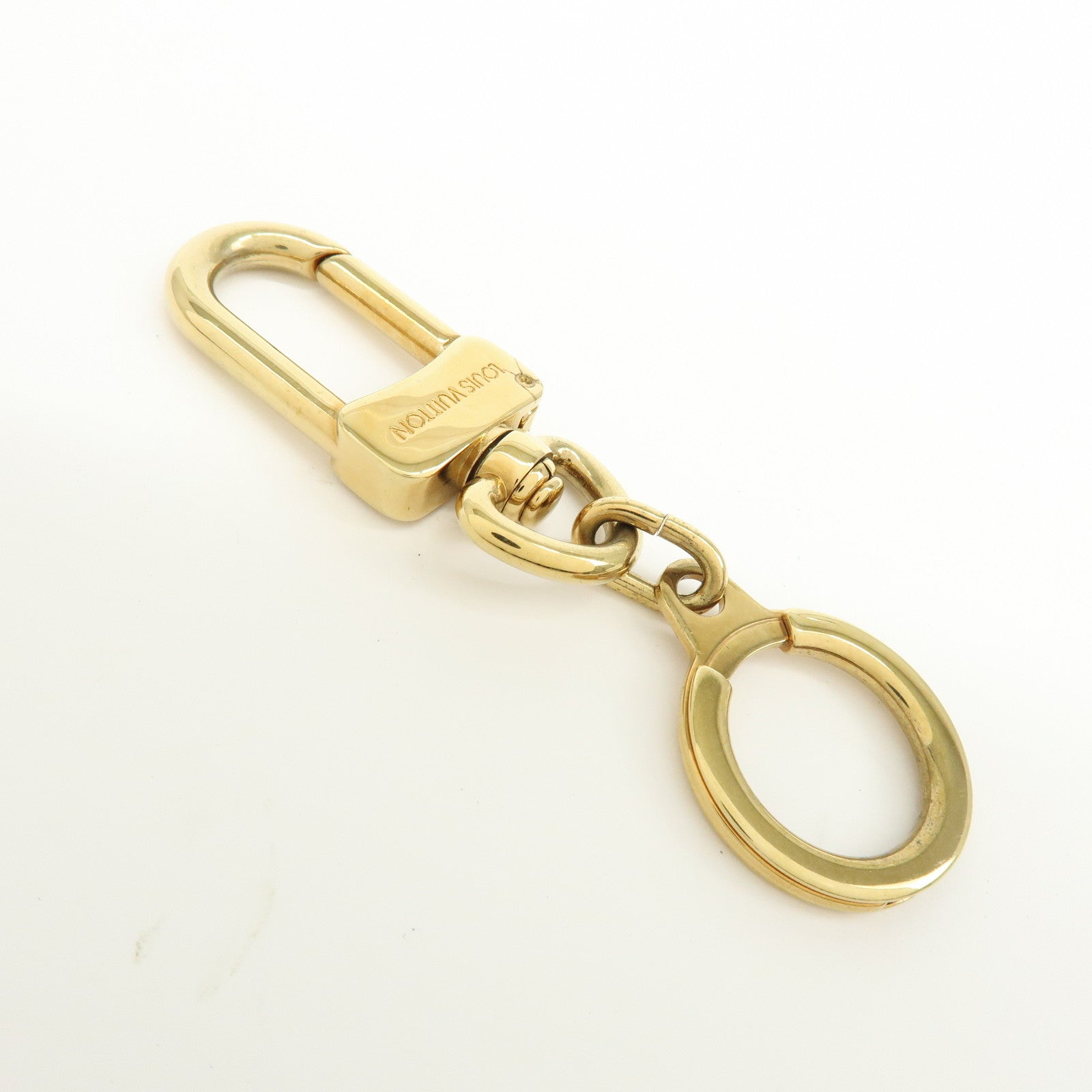 Louis Vuitton Set of 2 Ancre Metal Bag Charm Key Ring Gold M62694