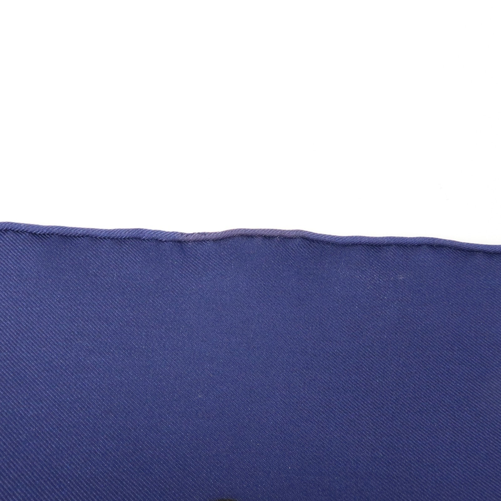 HERMES Carre 90 Silk 100% Scarf  LES TAMBOURS Navy Gold