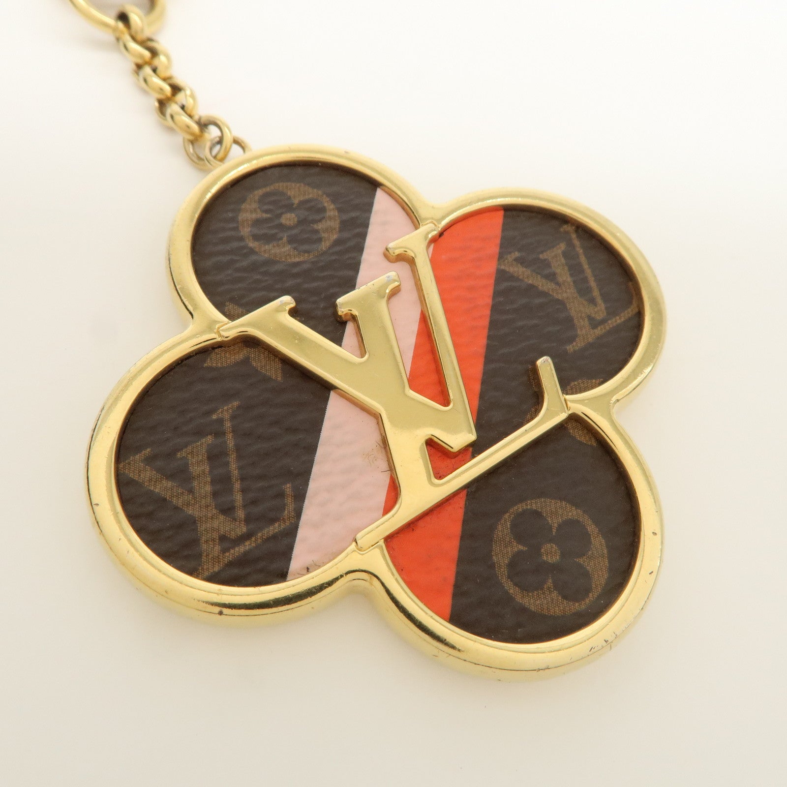 Louis Vuitton Monogram Porte Cles Into The Flower Key Chain M37356