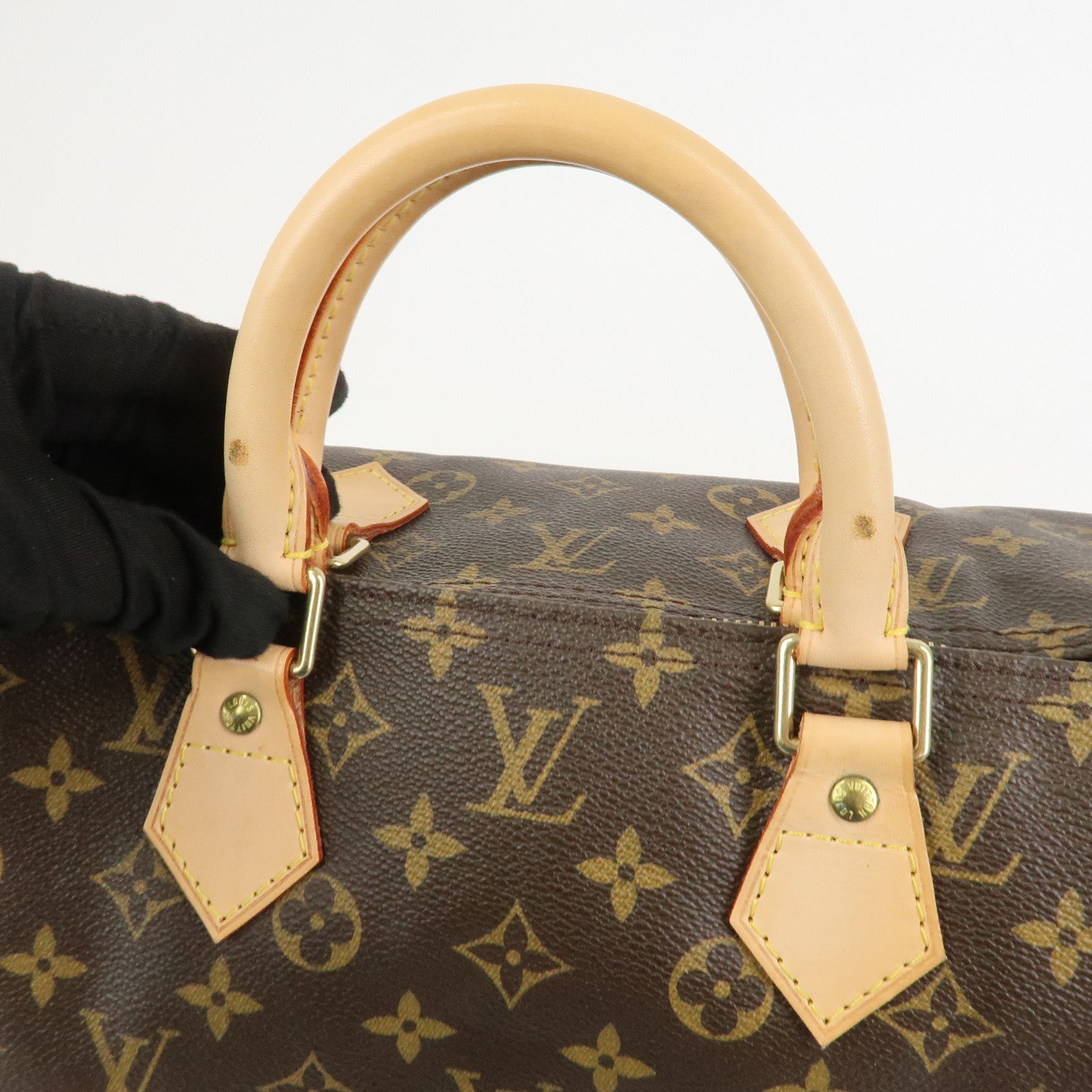 Louis Vuitton Monogram Speedy 40 Hand Bag Boston Bag Brown M41522