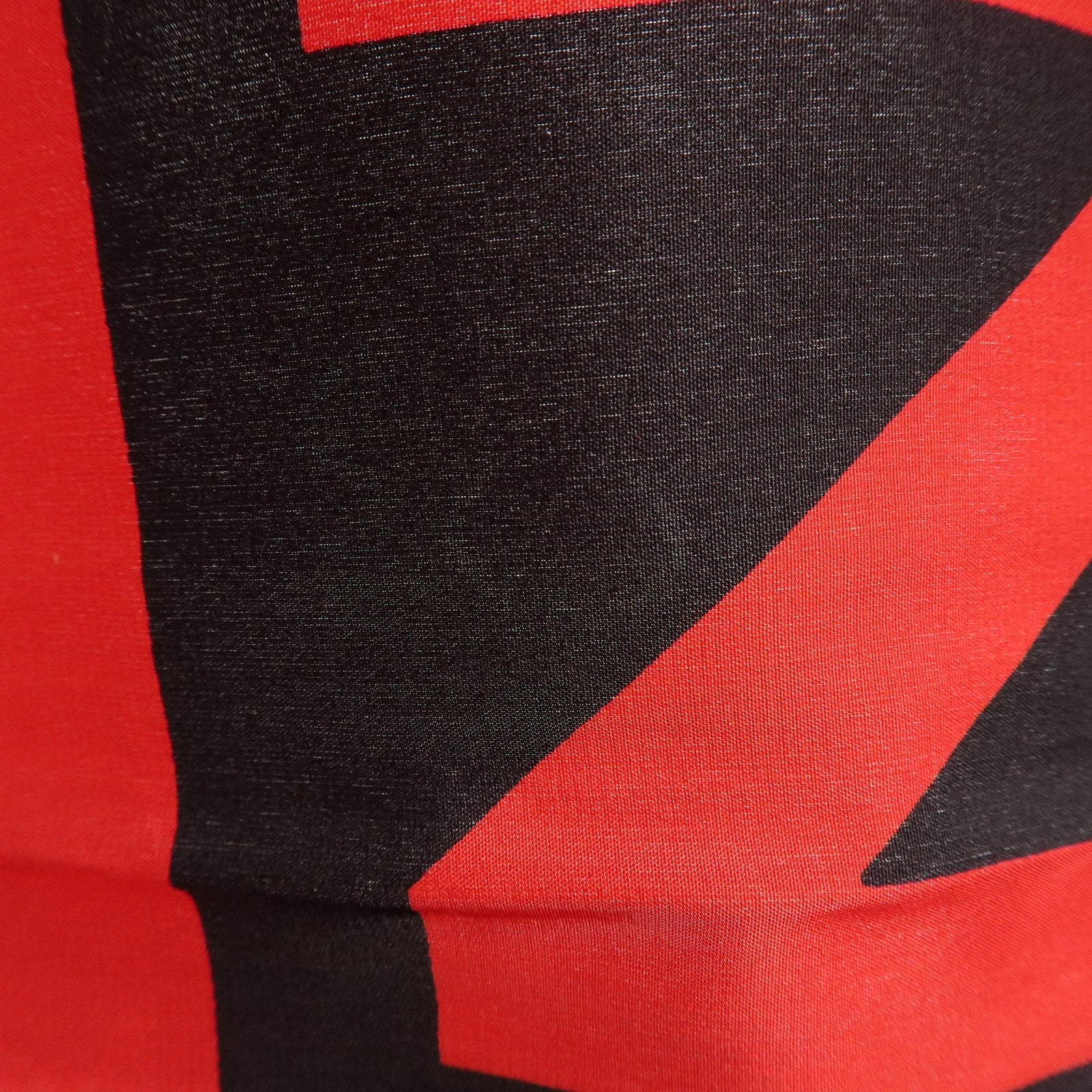 CHANEL Cambon Line Logo Silk 100% Scarf Red Black