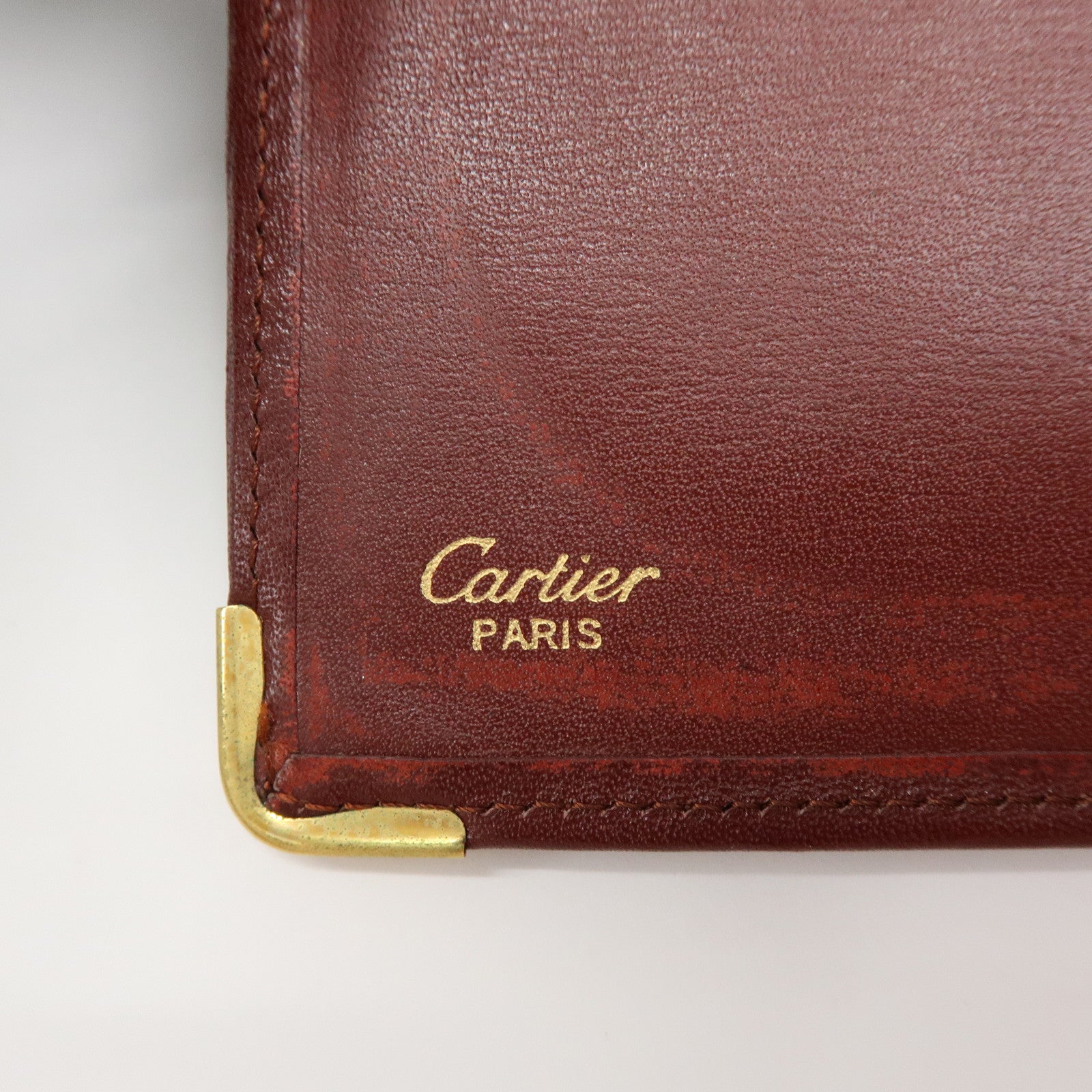 Cartier Must de Cartier Set of 2 Leather Compact Wallet Bordeaux