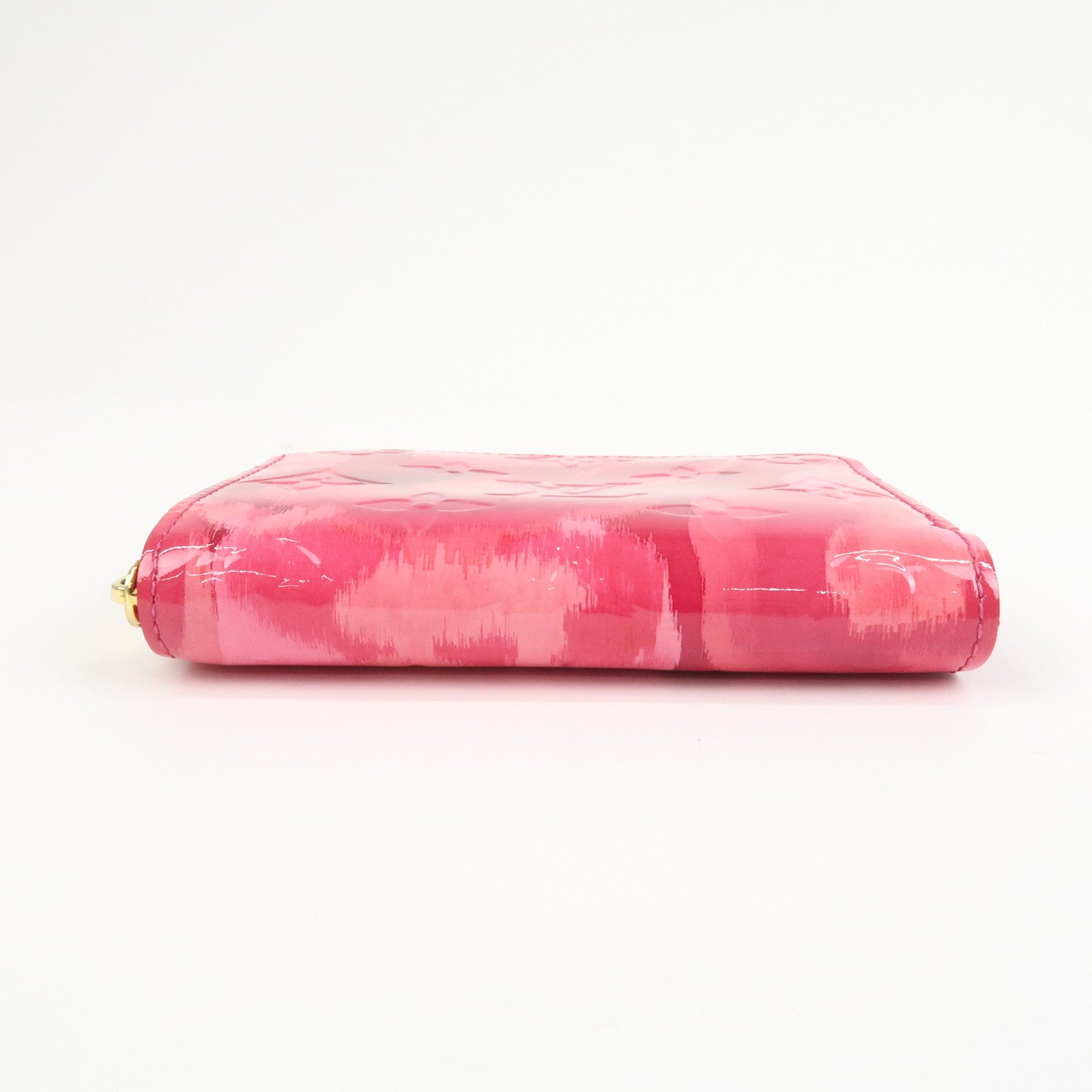 Louis Vuitton Monogram Vernis Flower Ikat Zippy Wallet Rose M90030