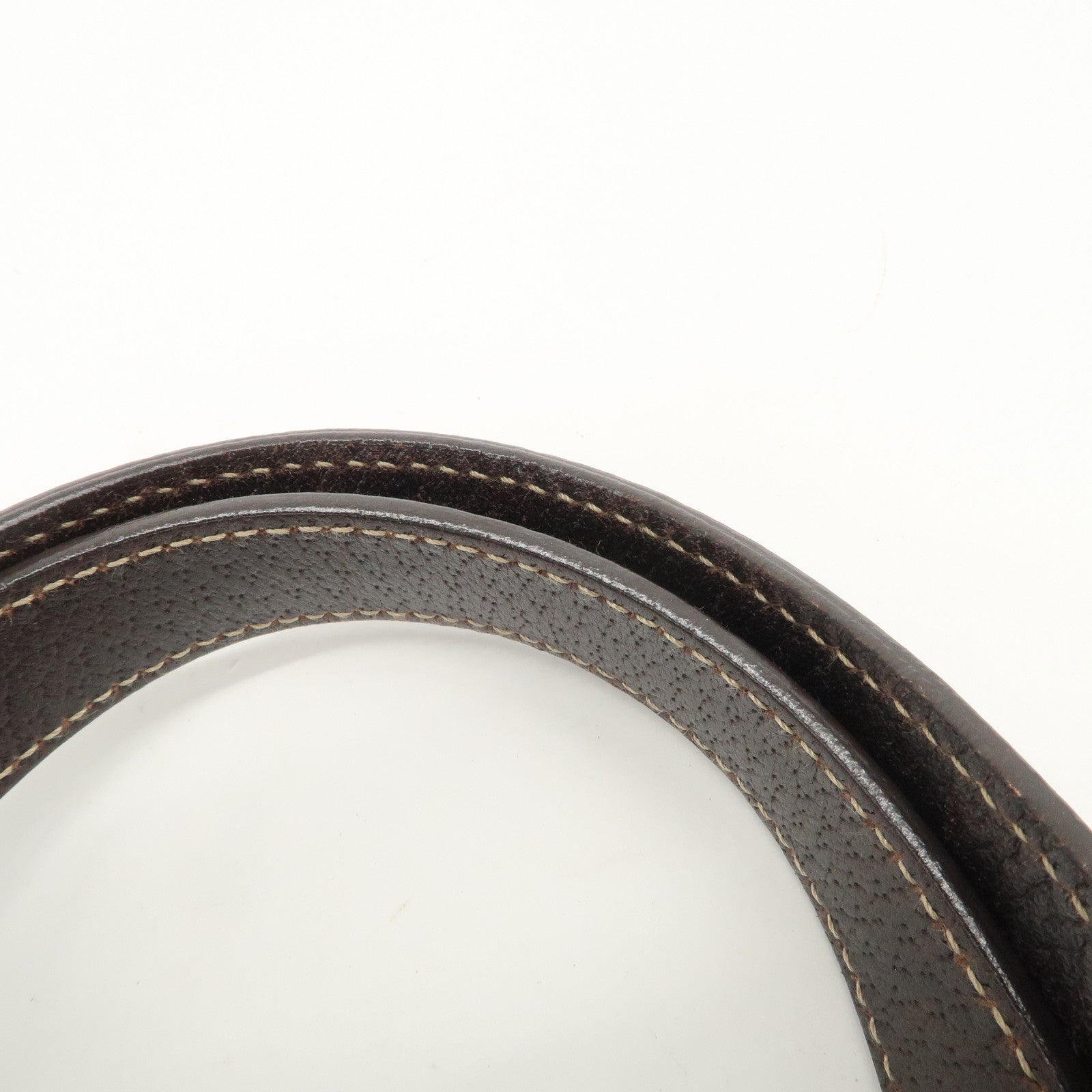 GUCCI GG Monogram Canvas Leather Tote Bag Beige Mushroom 163695