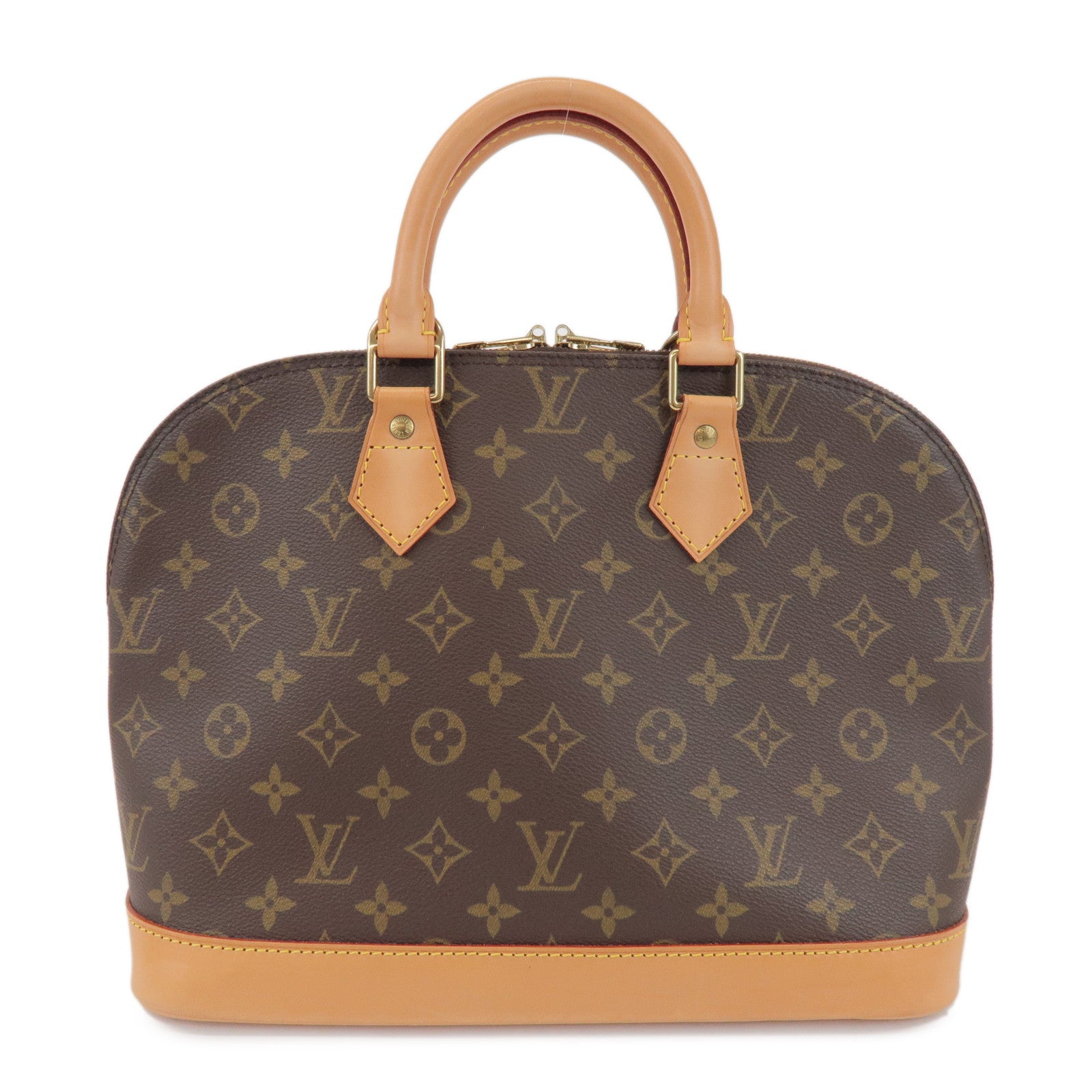 Louis Vuitton Monogram Alma Hand Bag Brown M51130