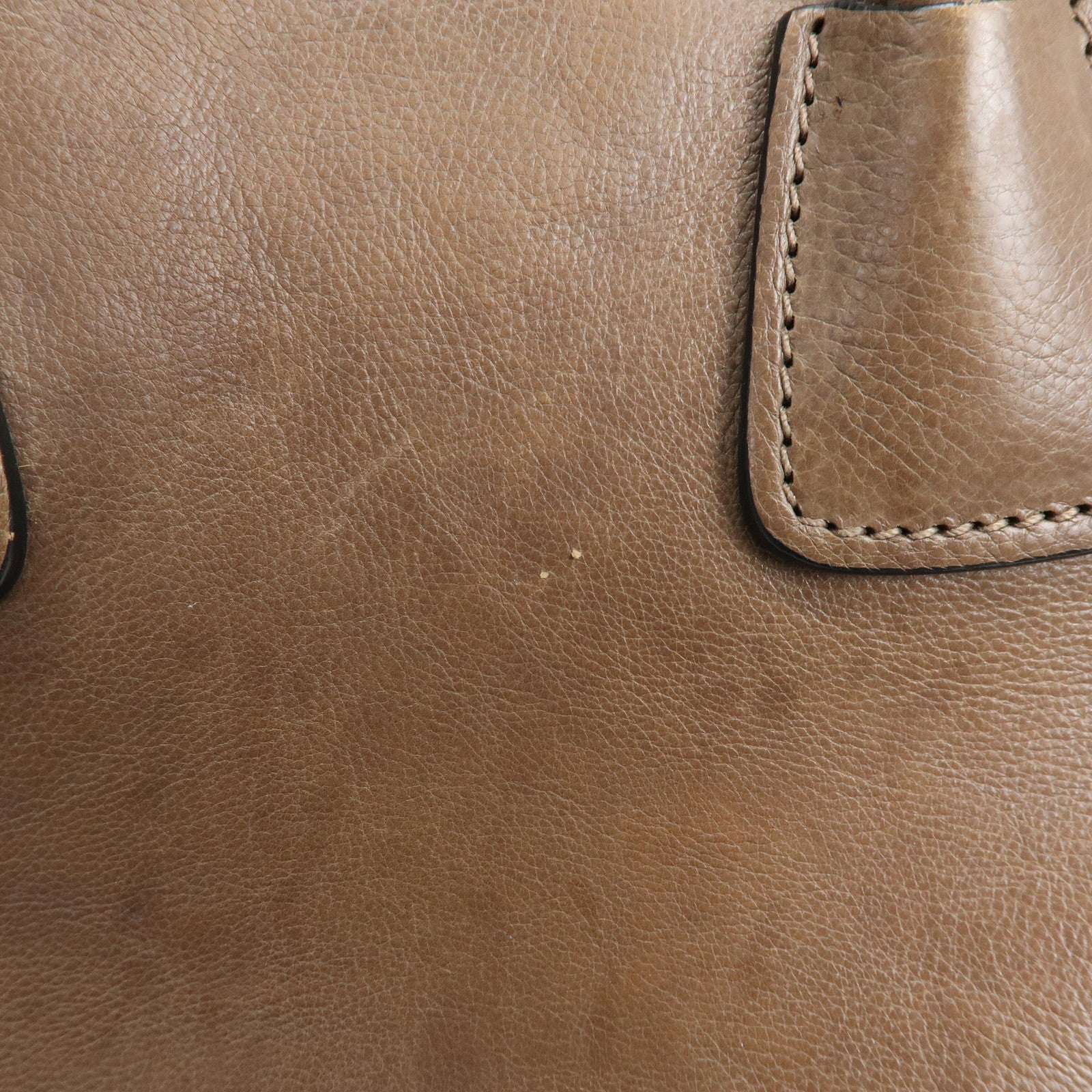 PRADA Triangle Logo Leather 2Way Bag Hand Bag Shoulder Bag BN2625