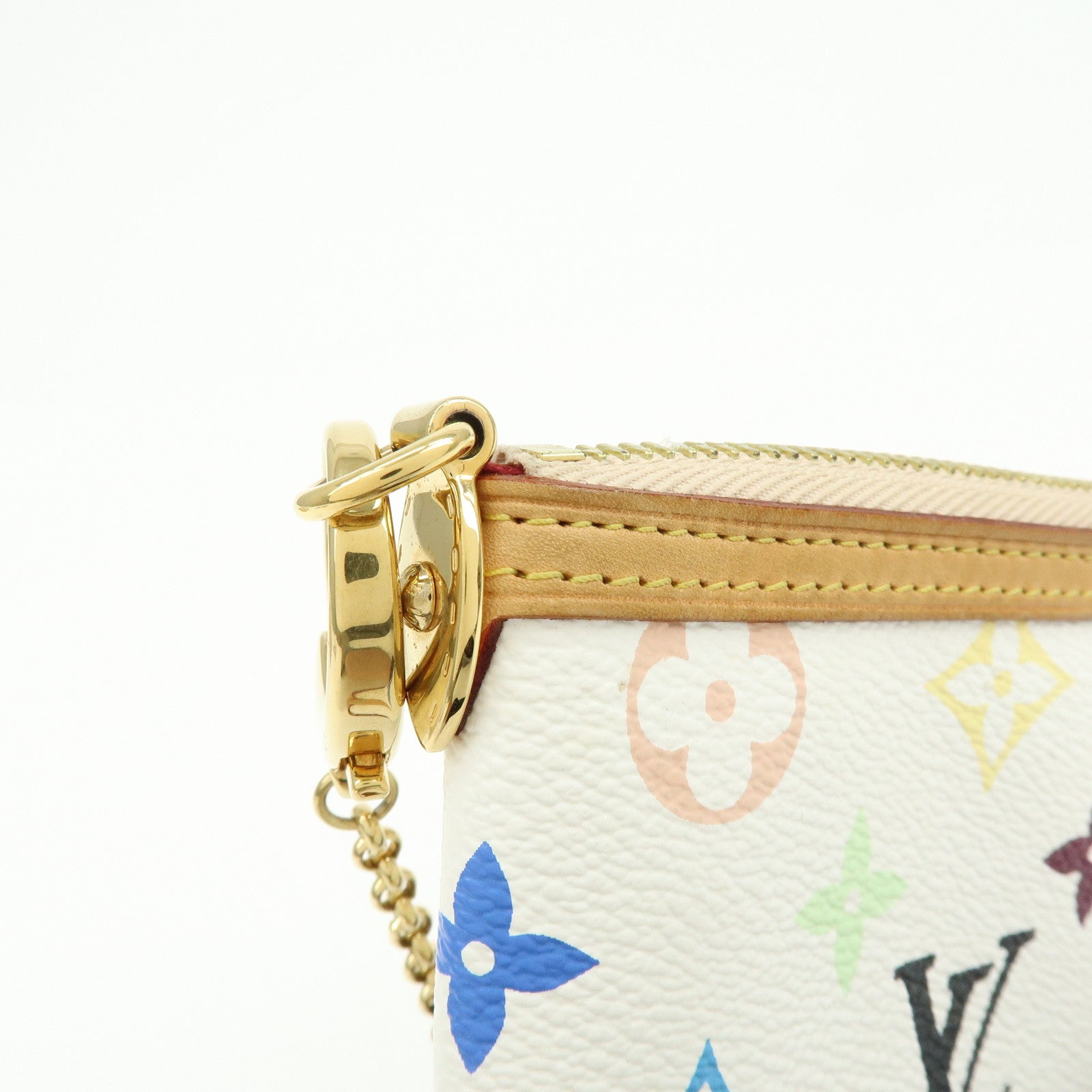 Louis Vuitton Monogram Multicolor Pochette Milla MM Blanc M60096