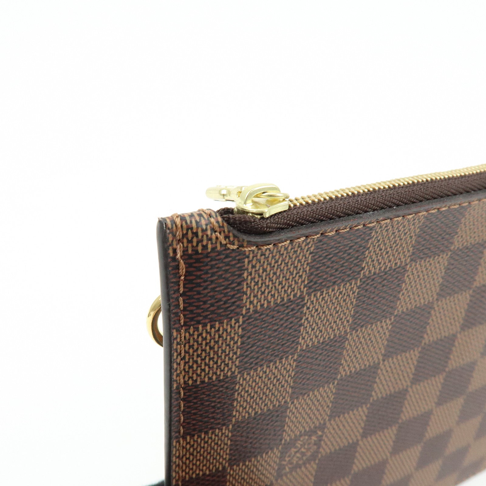 Louis Vuitton Damier Canvas Pouch for Neverfull MM Ebene N41358