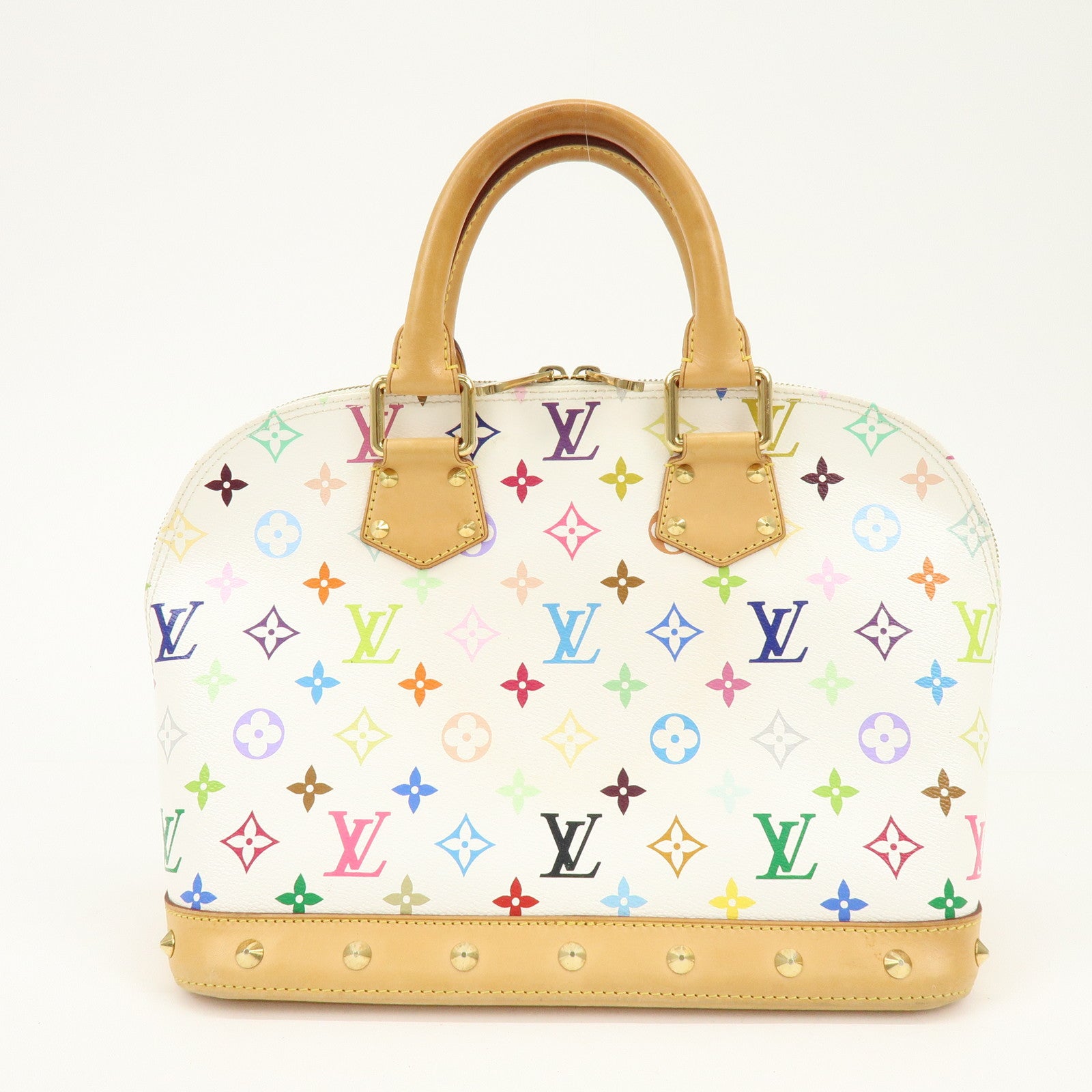 Louis Vuitton Monogram Multicolor Alma PM Hand Bag Blanc M92647