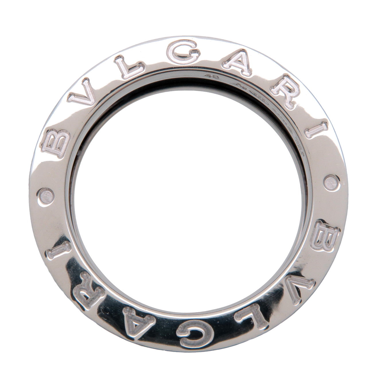 BVLGARI B-Zero1 Save the Children Ring SV925 Black Ceramic US4.5