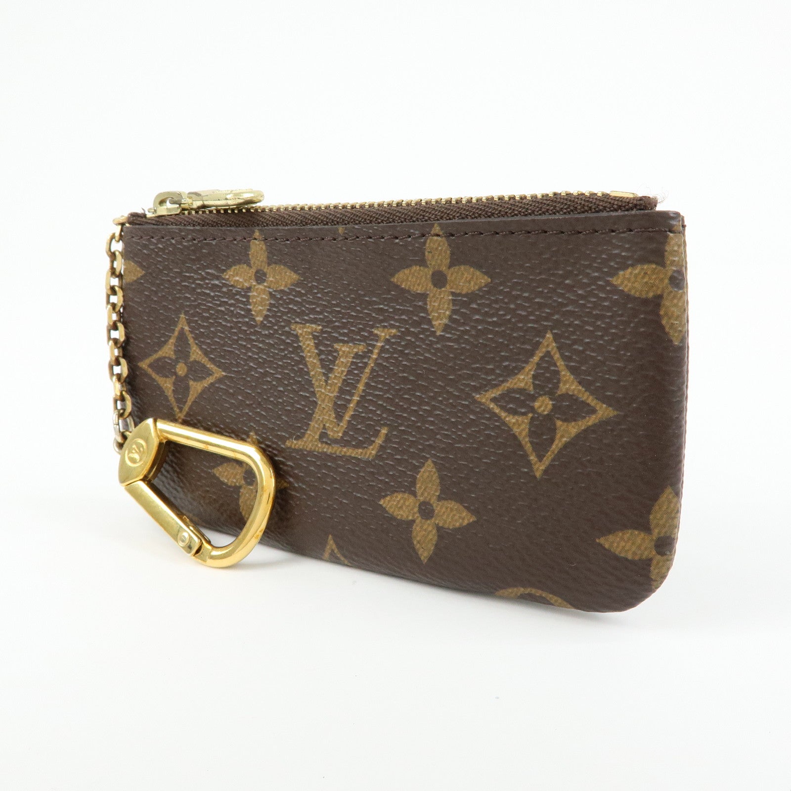 Louis Vuitton Monogram Pochette Cles Coin Case Key Case  M62650