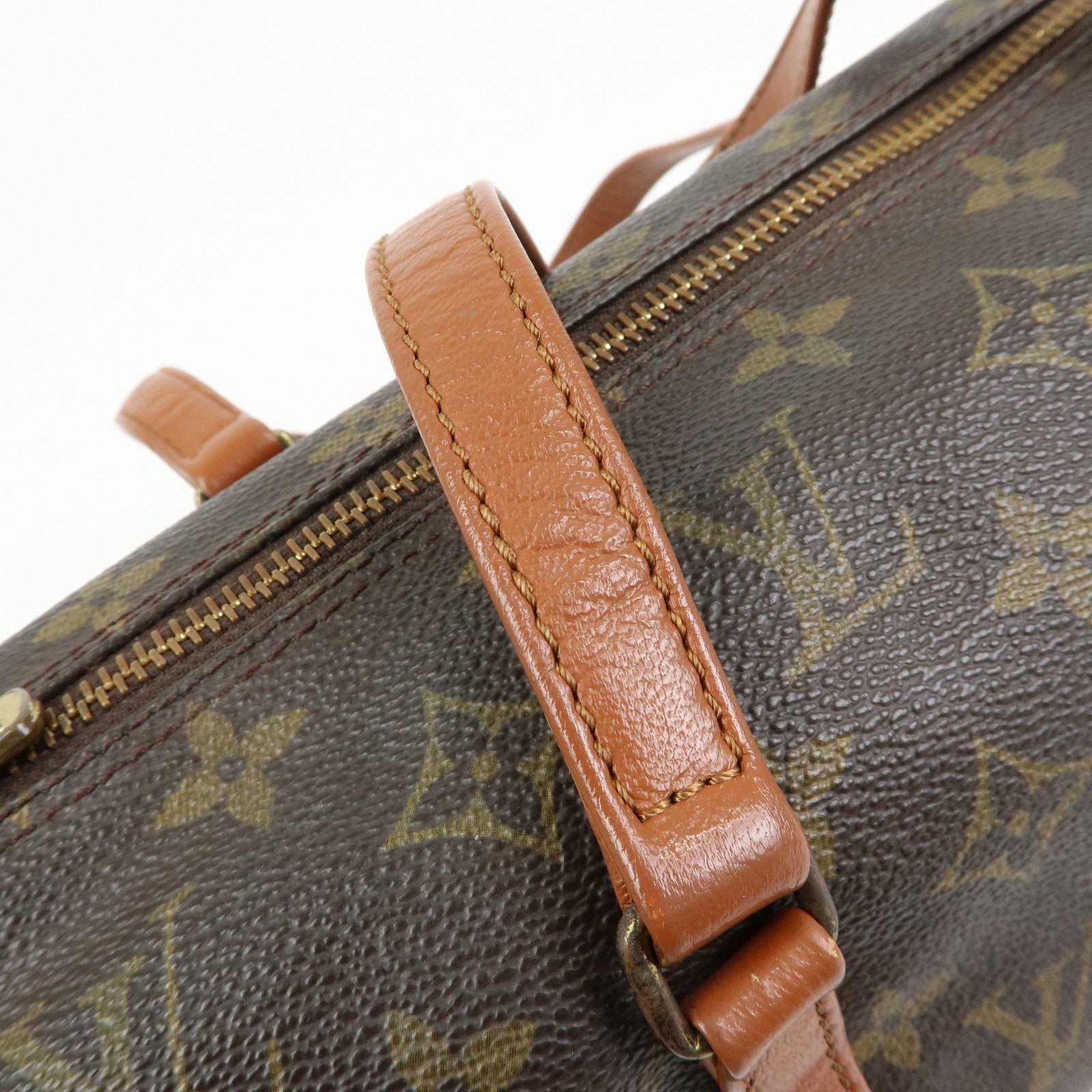Louis Vuitton Monogram Papillon 30 Hand Bag Brown M51365