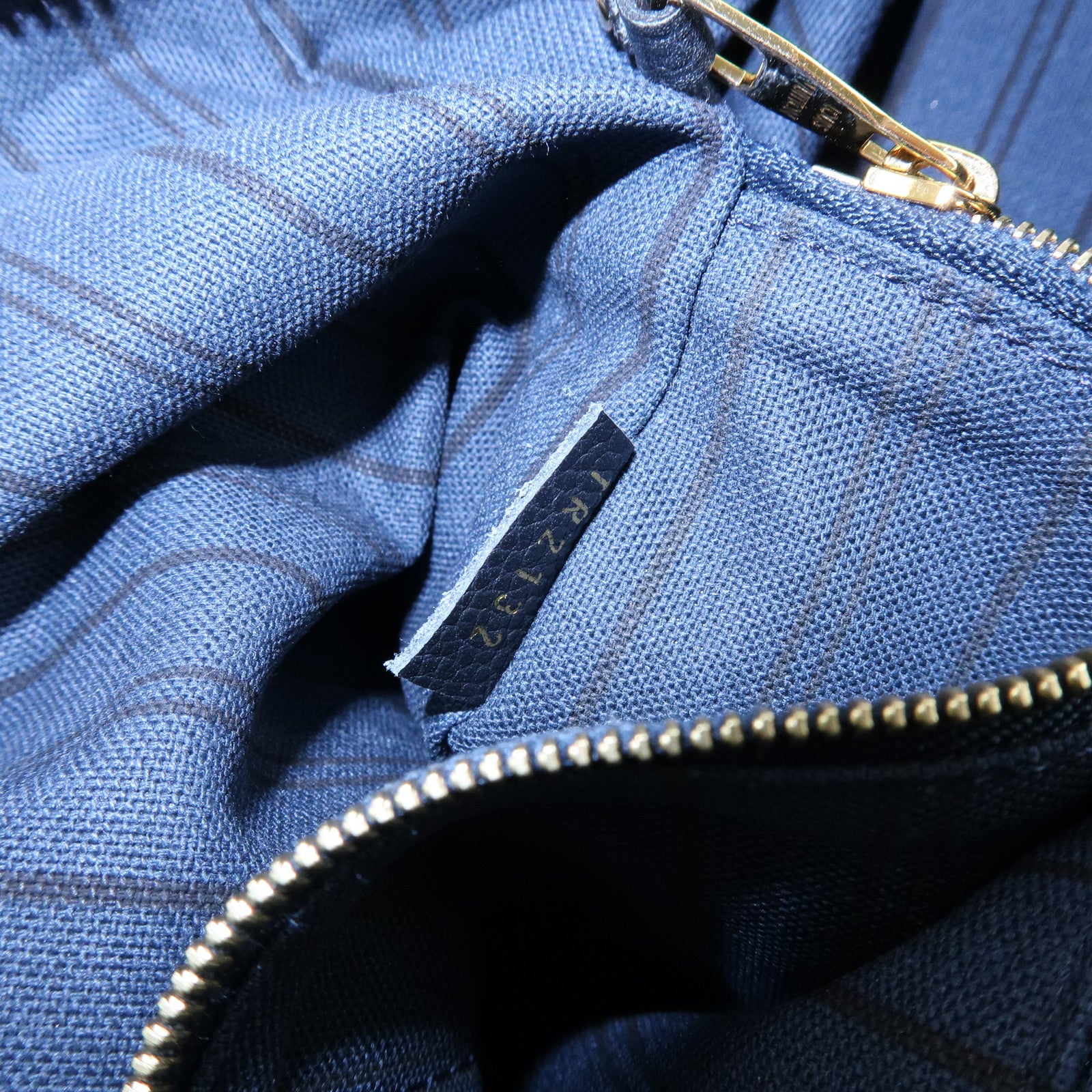 Louis Vuitton Monogram Empreinte Luminuse PM Tote Bag Navy M93410