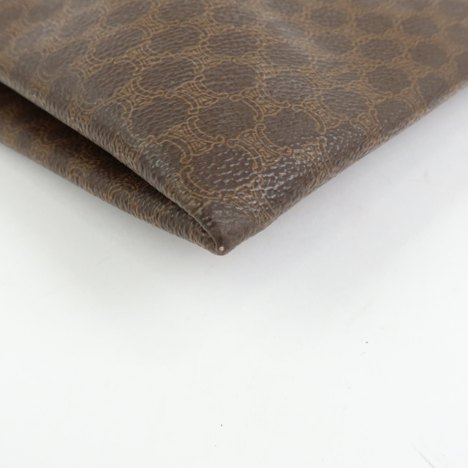 CELINE Macadam PVC Leather Tote Bag Shoulder Bag Brown