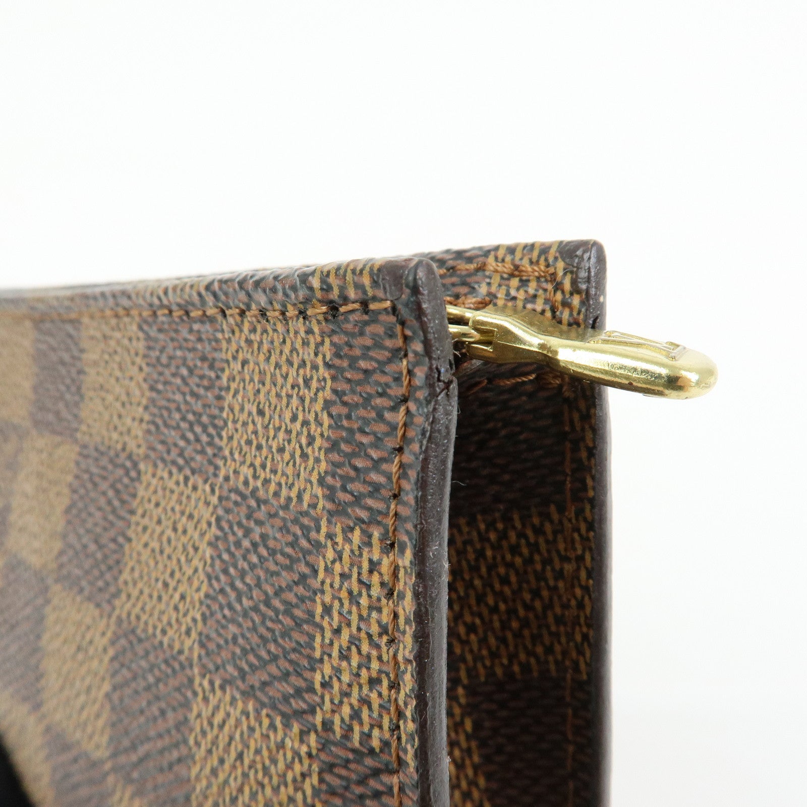 Louis Vuitton Damier Ebene Canvas Marais Bucket Pouch Cosmetic Case