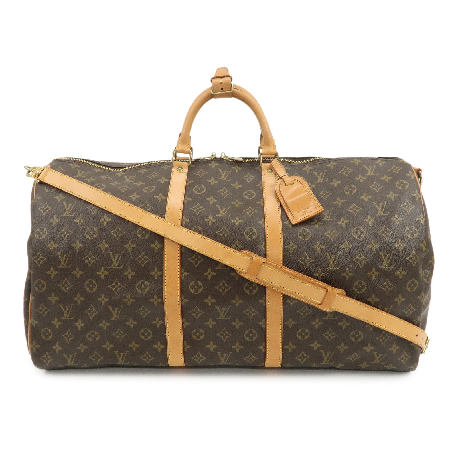 Louis Vuitton Monogram Keep All Bandouliere 60 Boston Bag M41412