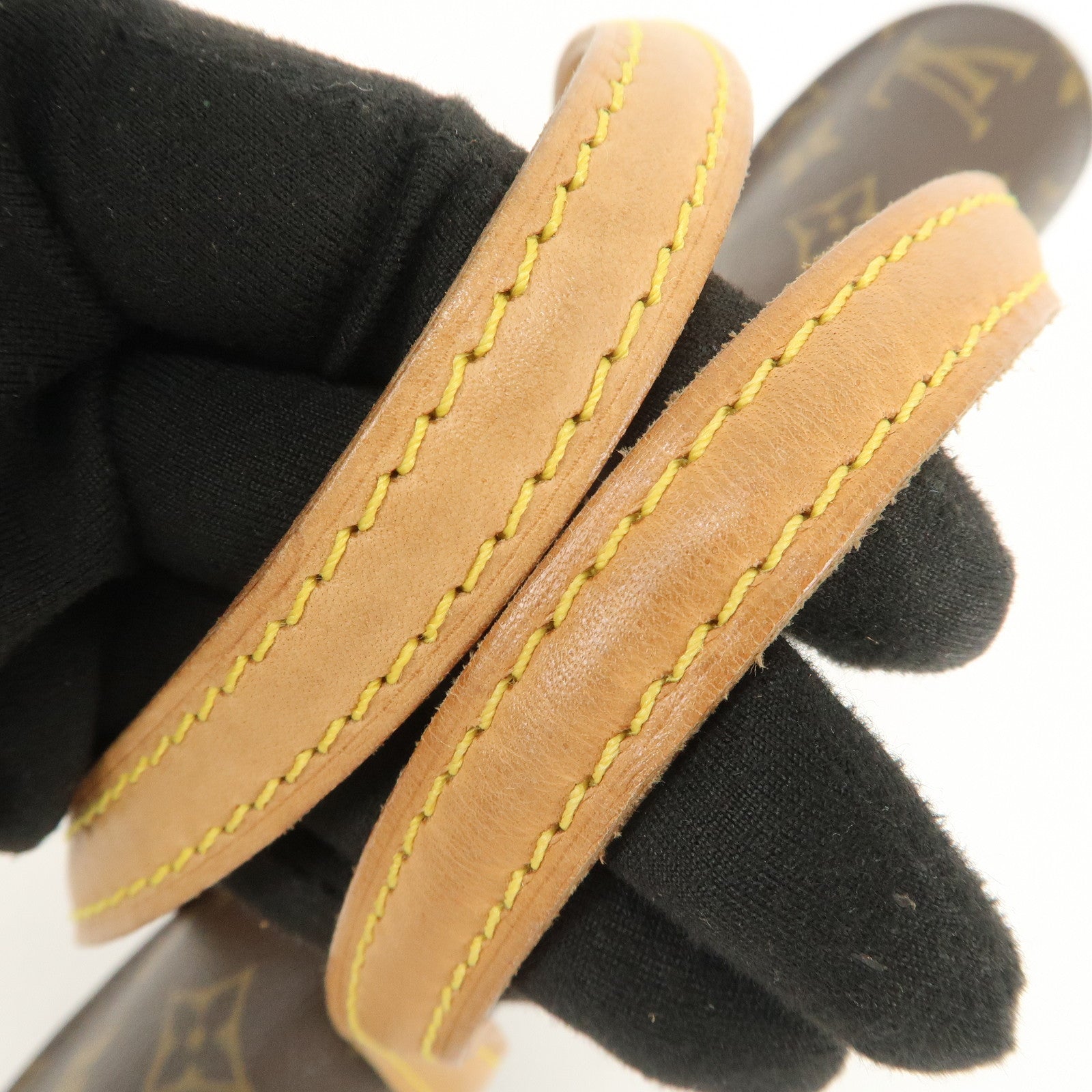 Louis Vuitton Monogram Sonatine Hand Bag Brown M51902