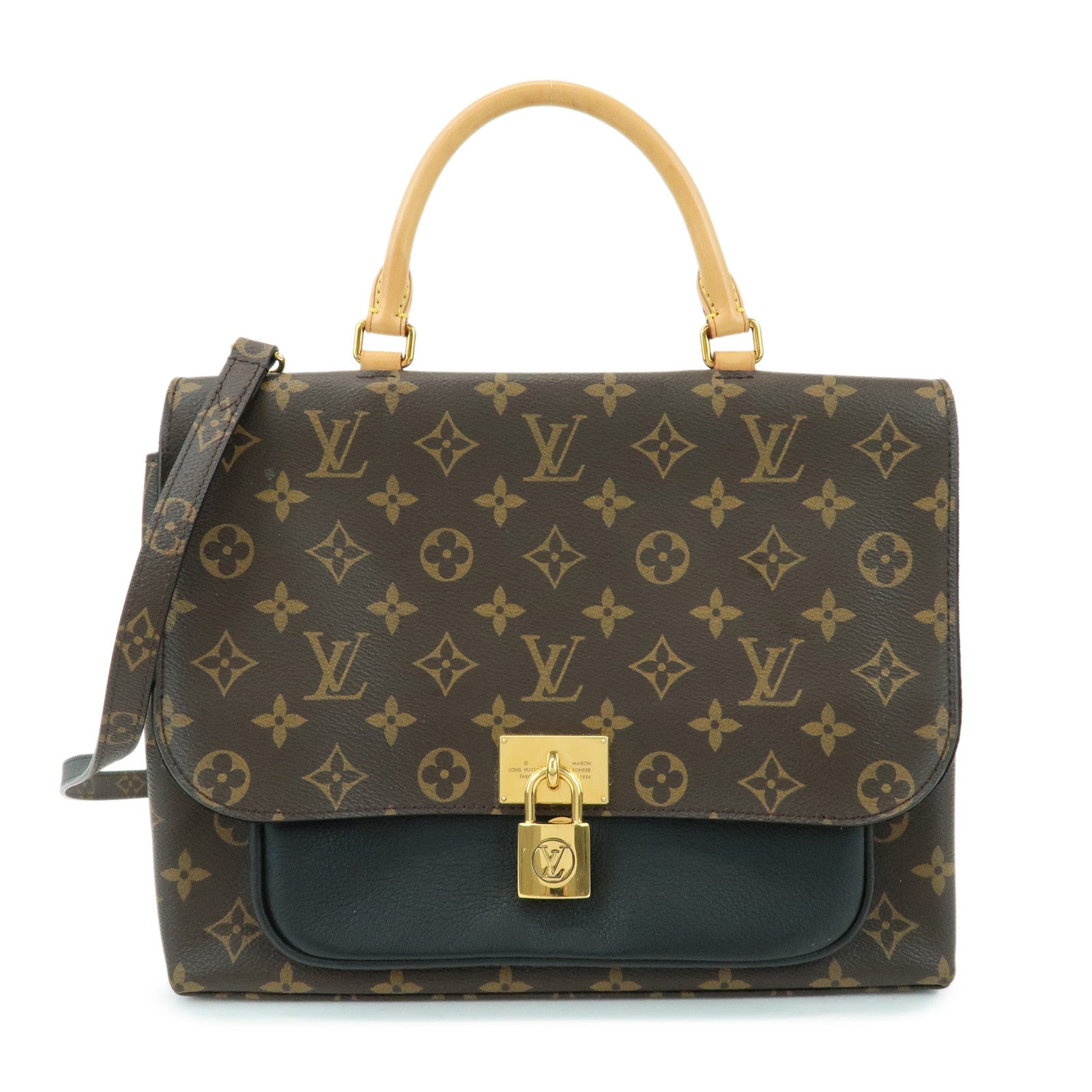 Louis Vuitton Monogram Marignan Canvas 2Way Bag Hand Bag M44259