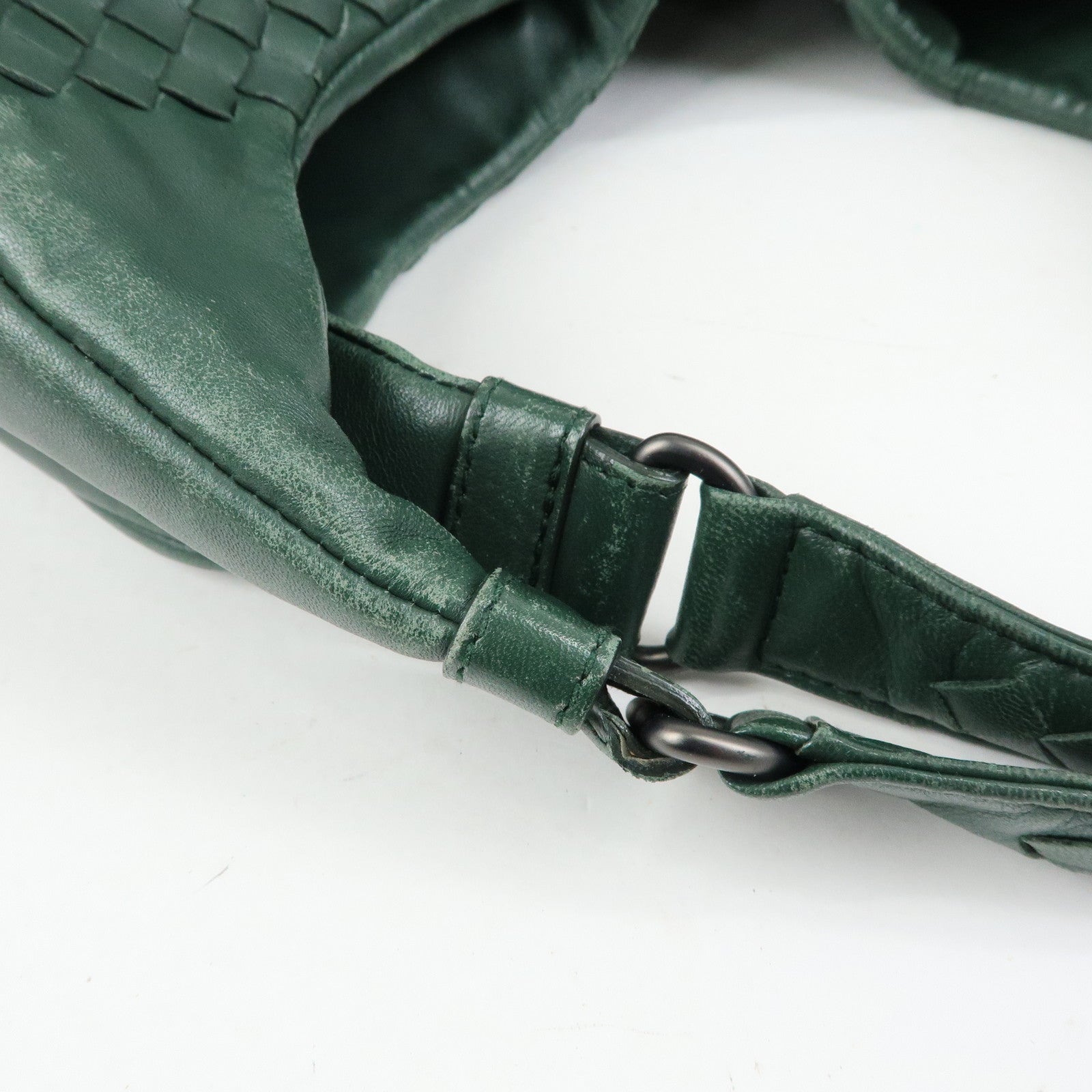BOTTEGA VENETA Campana Intrecciato Leather Hand Bag 125787V0016