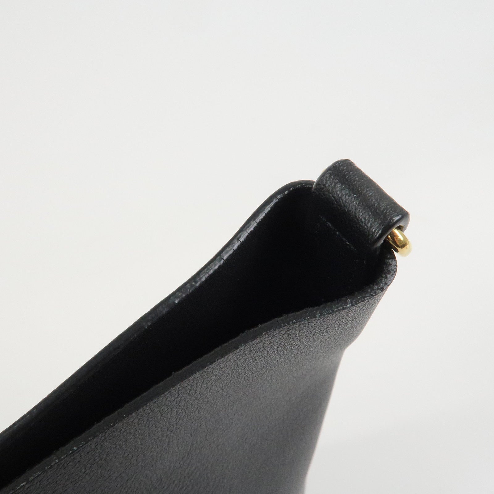 SAINT LAURENT PARIS Leather Toy Shopping Bag 2Way Bag Black 600306
