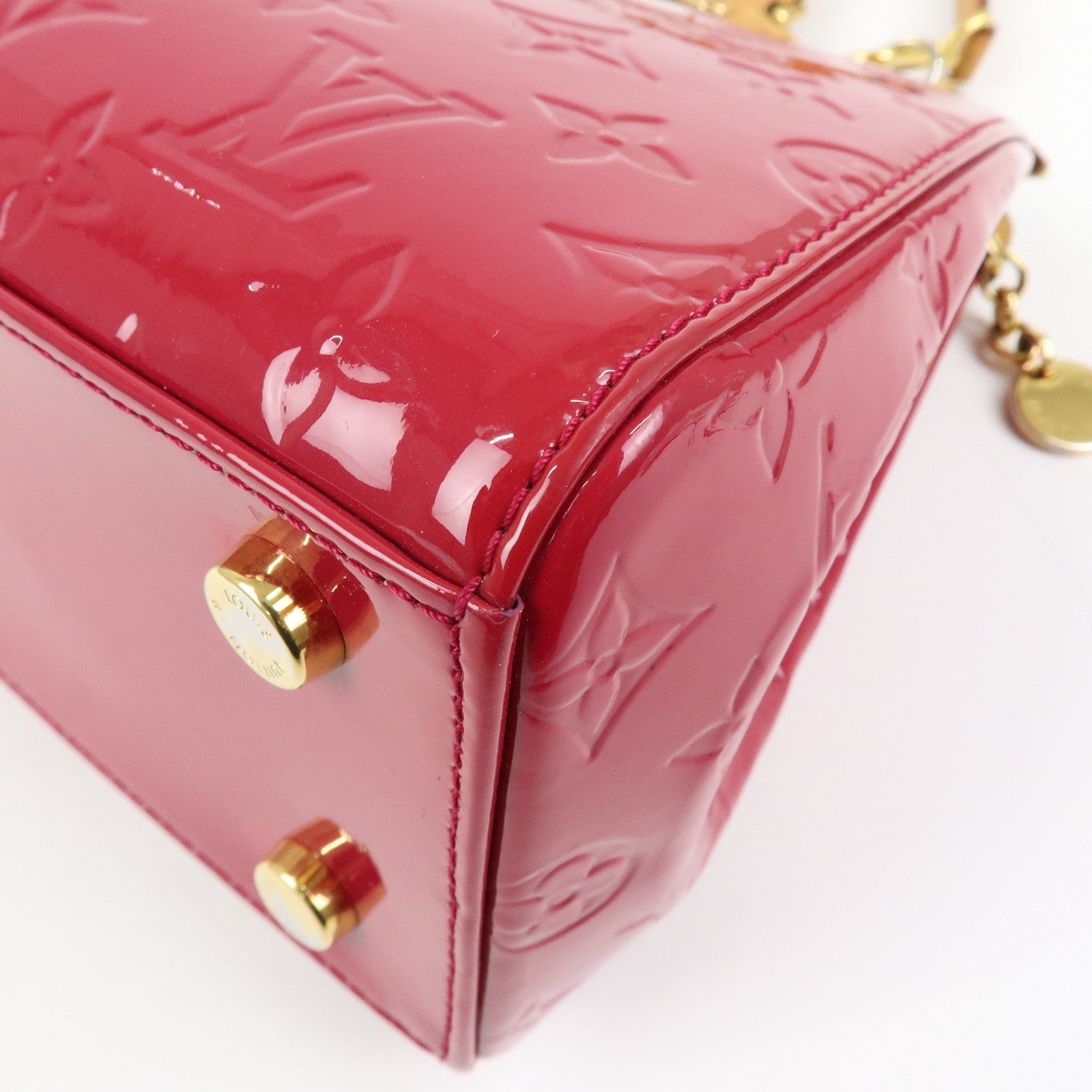 Louis Vuitton Vernis Brea MM 2Way Hand Bag Rose Indien M91798