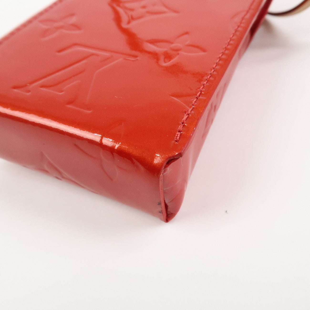 Louis Vuitton Monogram Vernis Green Cigarette Case Rouge M91155