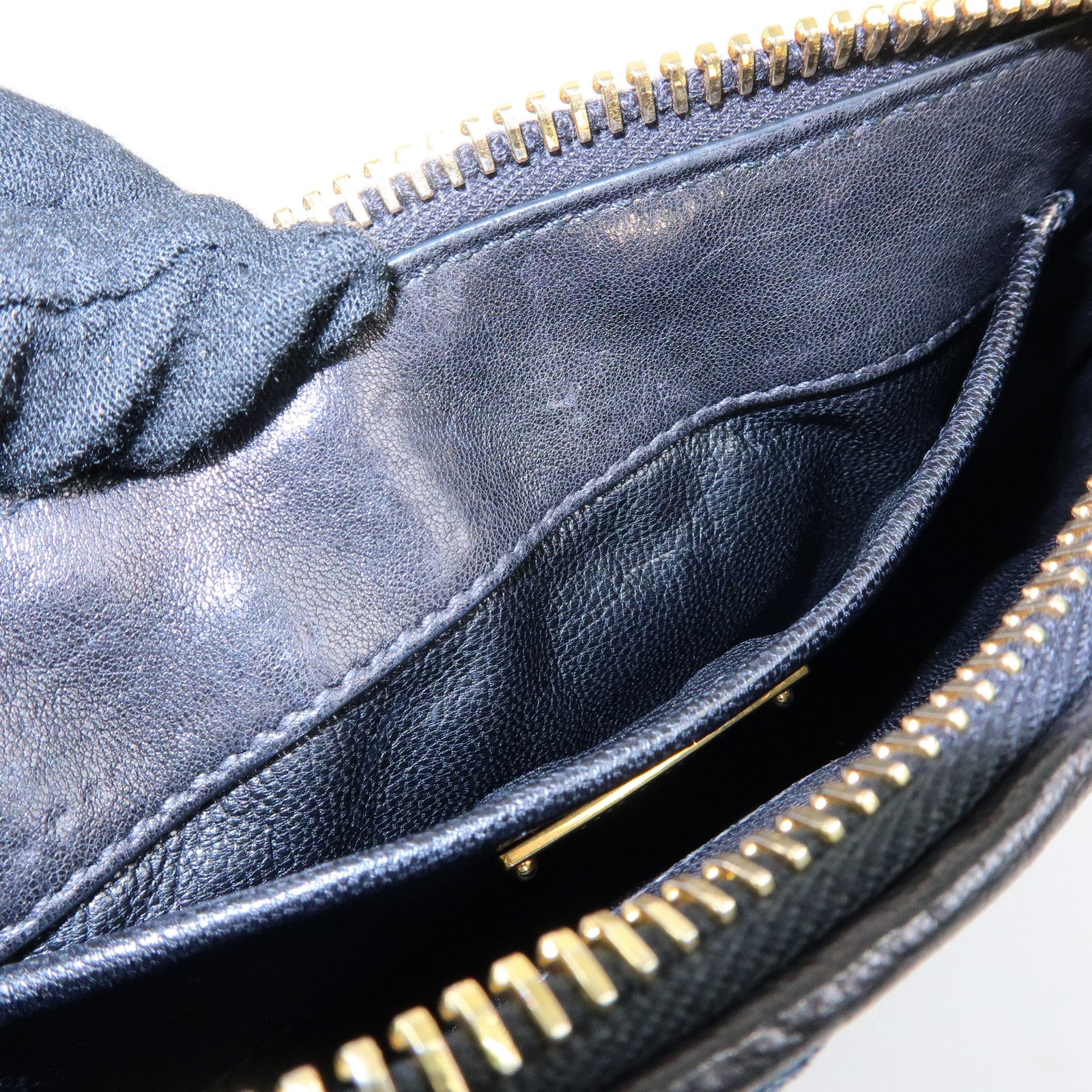 MIU MIU Denim Leather Chain Biker 2Way Bag Hand Bag Shoulder Bag RP0374
