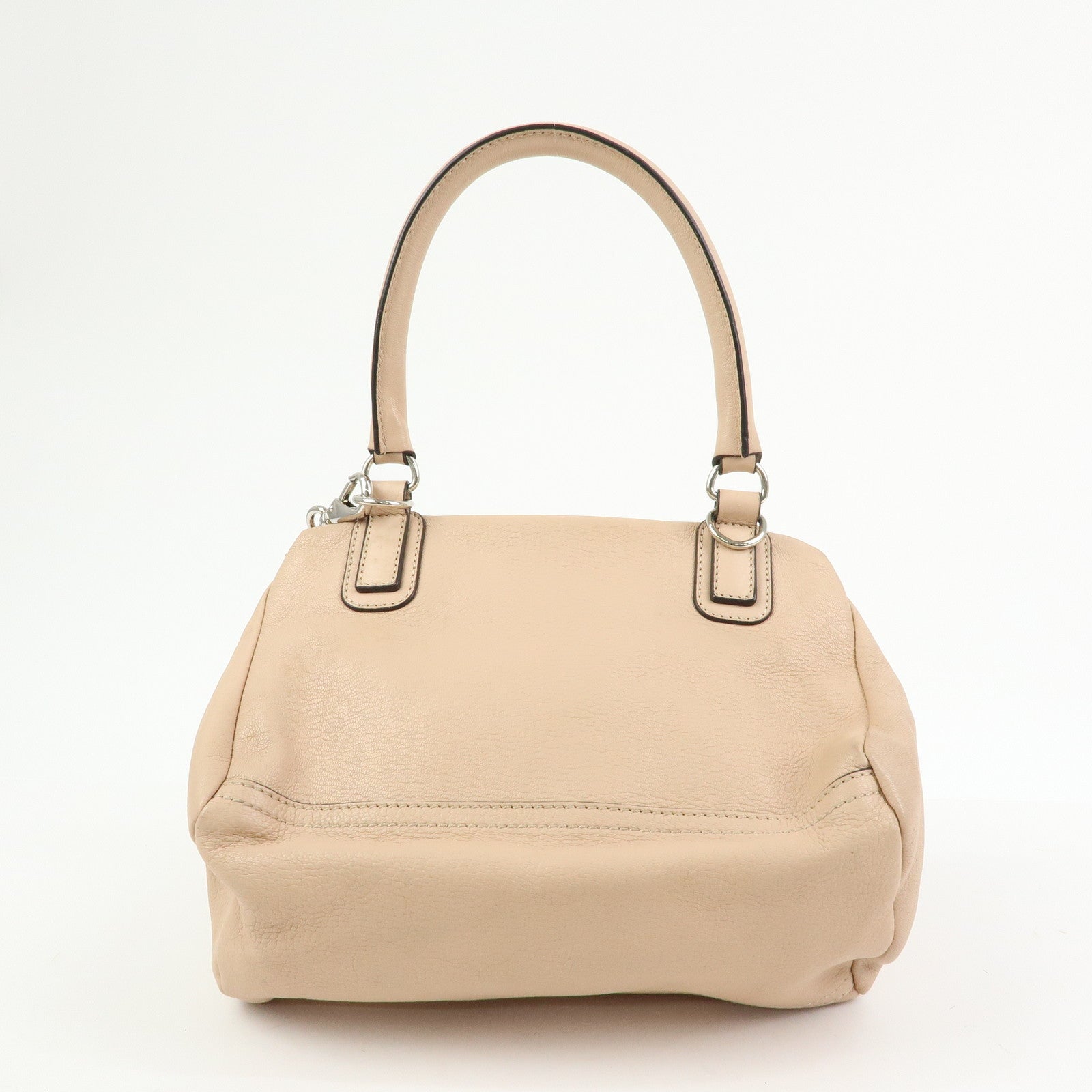 GIVENCHY Pandora Leather 2Way Bag Hand Bag Shoulder Bag Beige