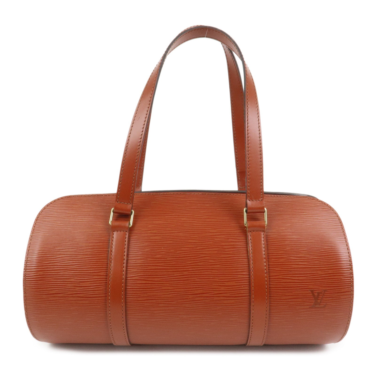 Louis Vuitton Epi Leather Soufflot Hand Bag Kenya Brown M52223