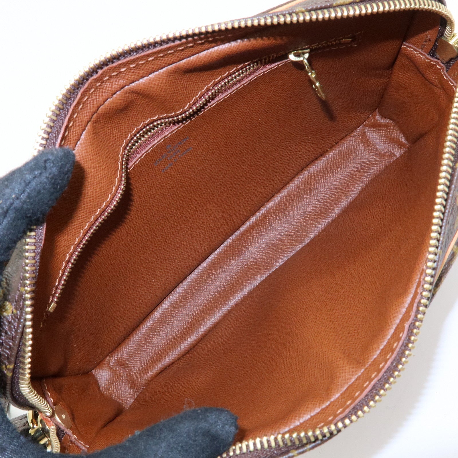 Louis Vuitton Monogram Marly Dragonne GM Clutch Bag Brown M51825