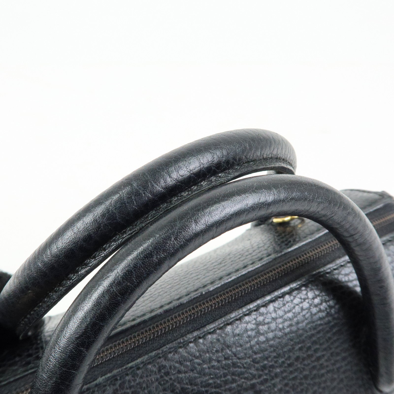 Cartier Must de Cartier Leather 2Way Bag Shoulder Hand Bag Black