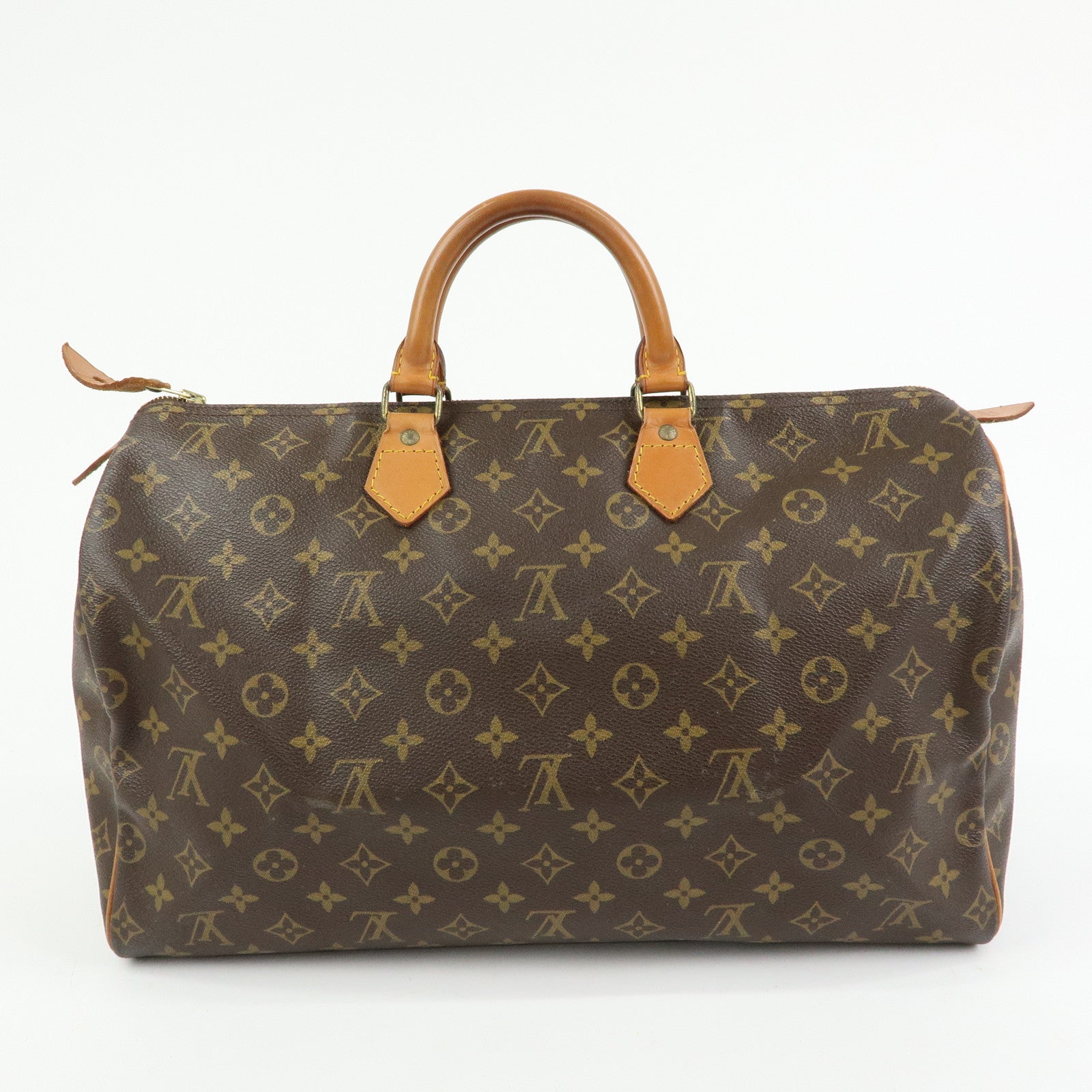 Louis Vuitton Monogram Speedy 40 Hand Bag Boston Bag Brown M41522