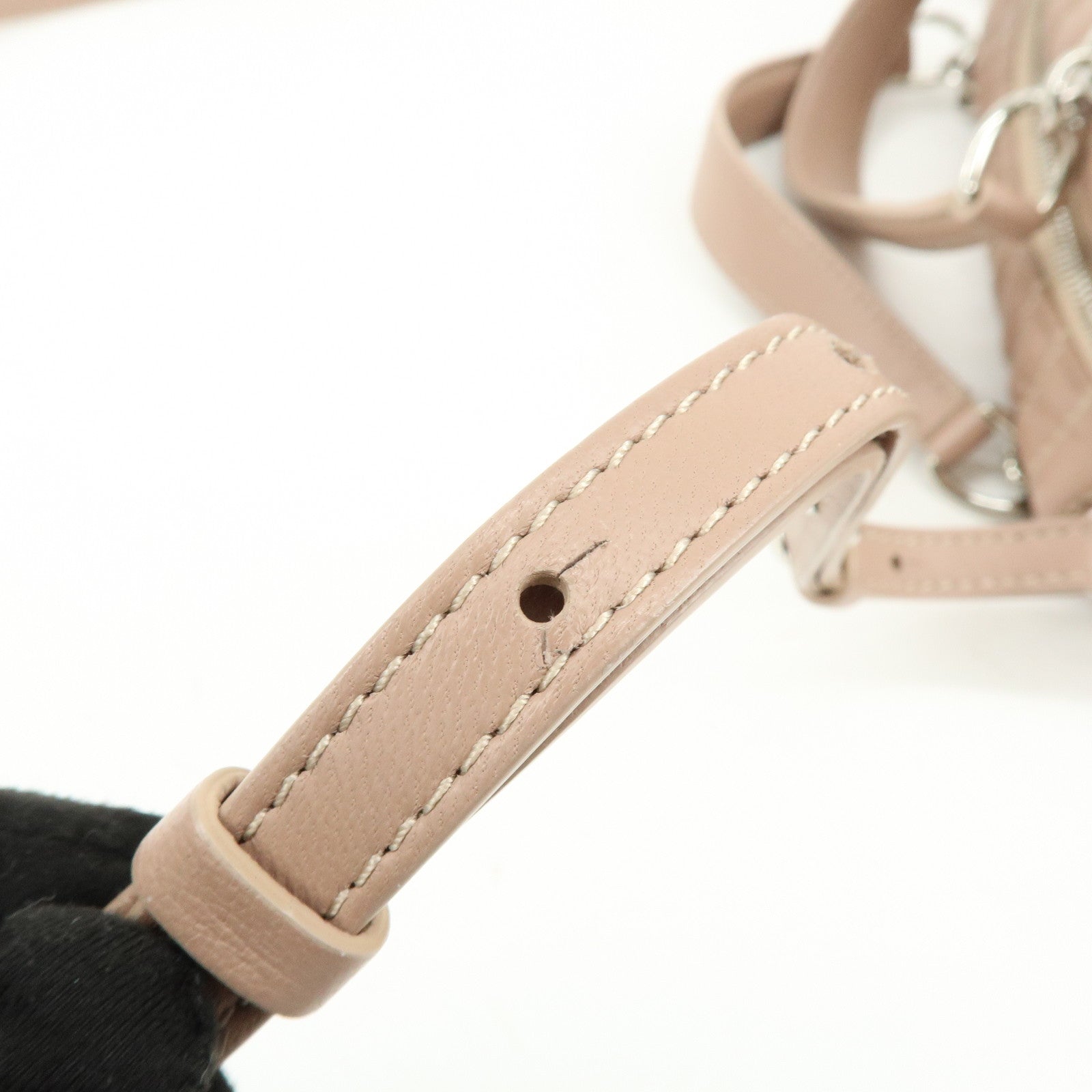 JIMMY CHOO Helia Quilting Leather Chain 2Way Bag Hand Bag Pink