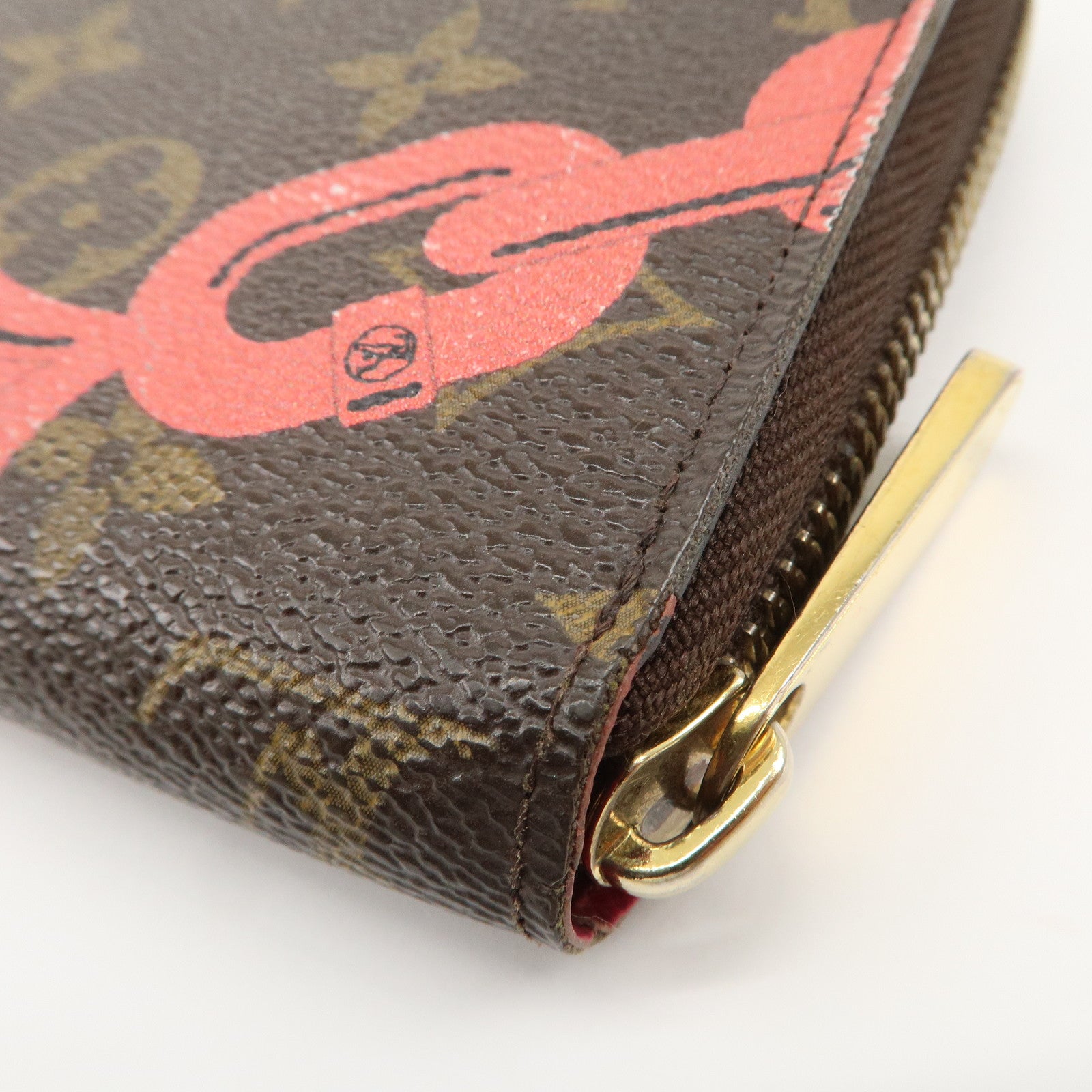 Louis Vuitton Monogram Canvas Bay Zippy Long Wallet Brown M41905 Used