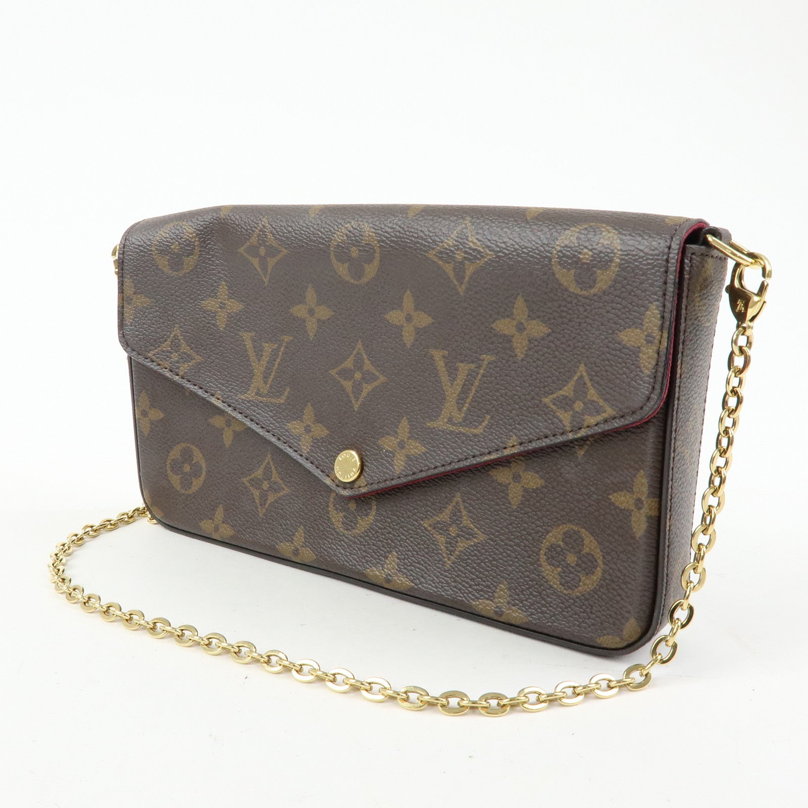 Louis Vuitton Monogram Pochette Felicie Shoulder Bag Brown M61276