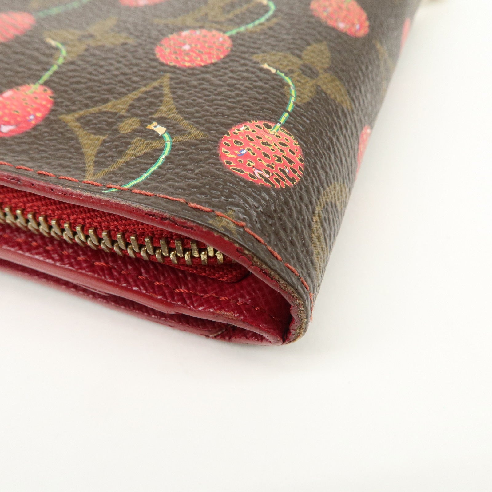 Louis Vuitton Monogram Cherry Compact Zip Bi-fold Wallet M95005
