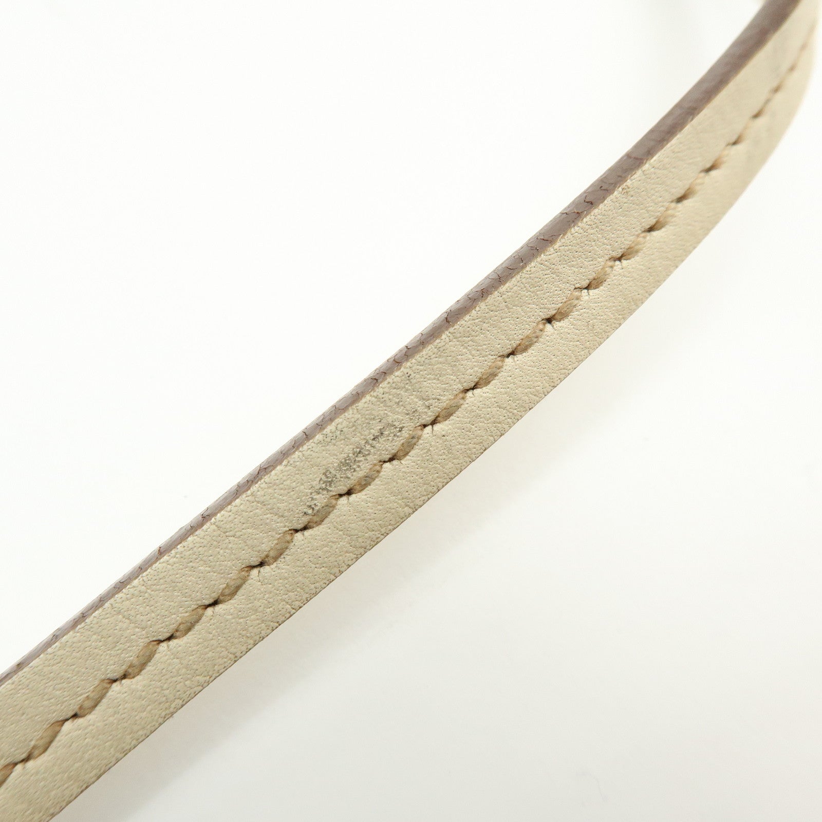 PRADA Logo Jacquard Leather Shoulder Bag Crossbody Bag Beige