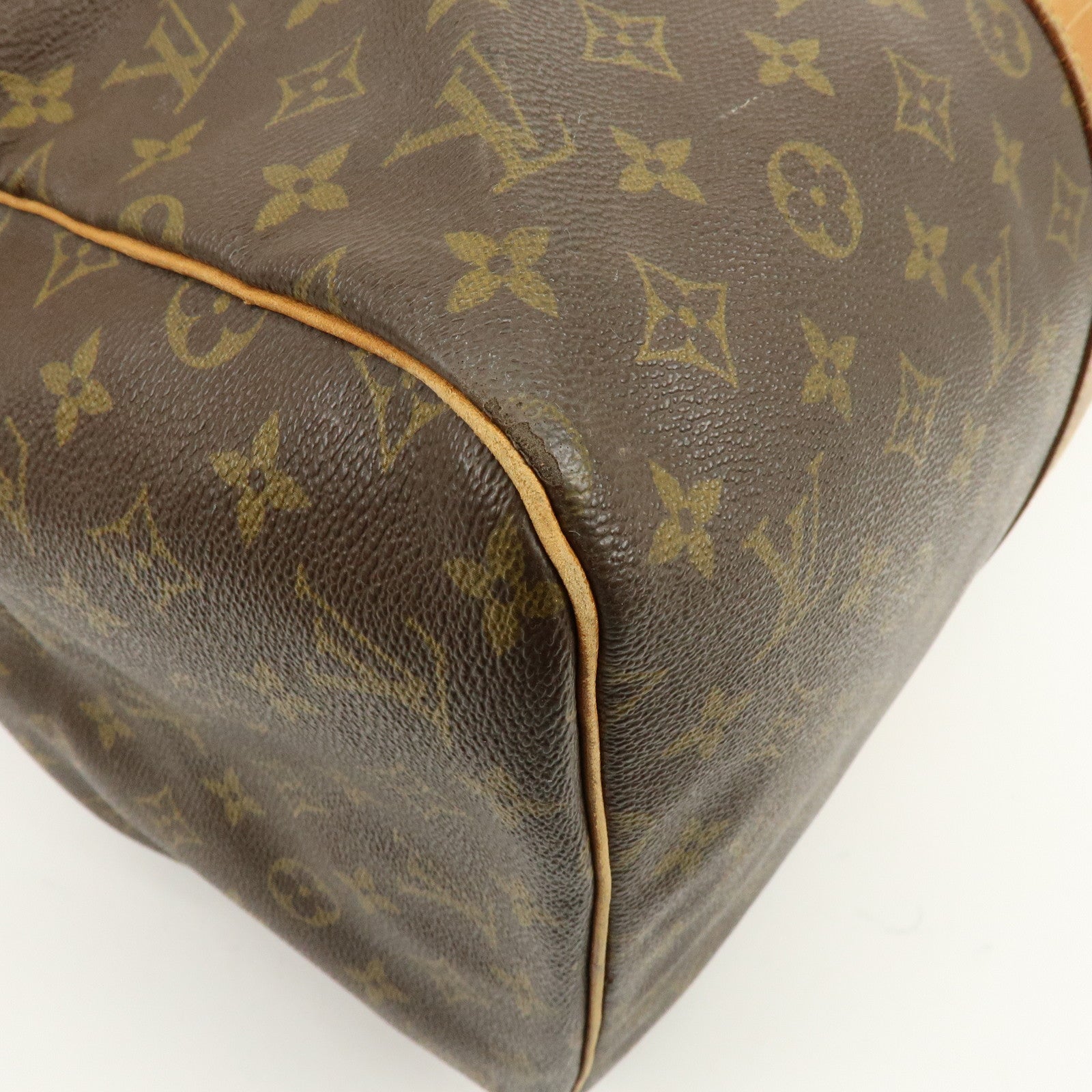 Louis Vuitton Monogram Sac Souple 55 Boston Bag Brown M41622