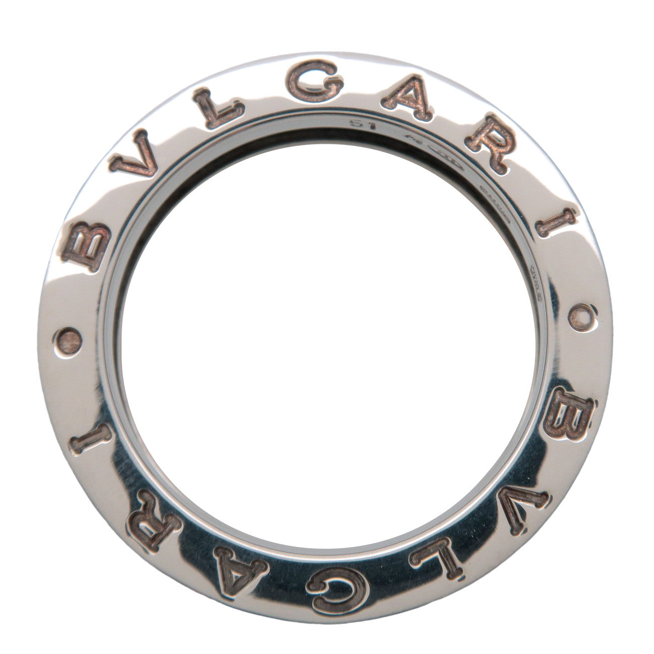 BVLGARI B-Zero1 Save the Children Ring SV925 Black Ceramic US5.5