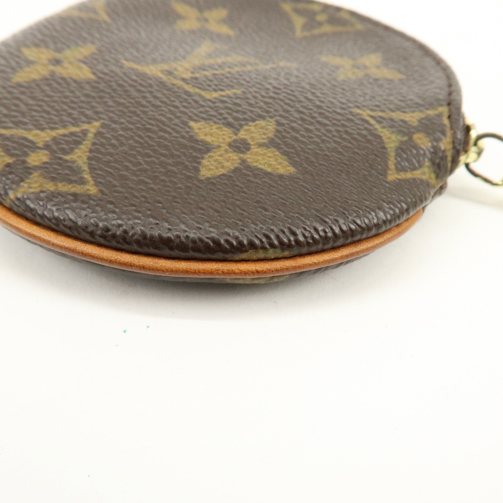 Louis Vuitton Monogram Porte Monnaie Rond Coin Case Brown M61926